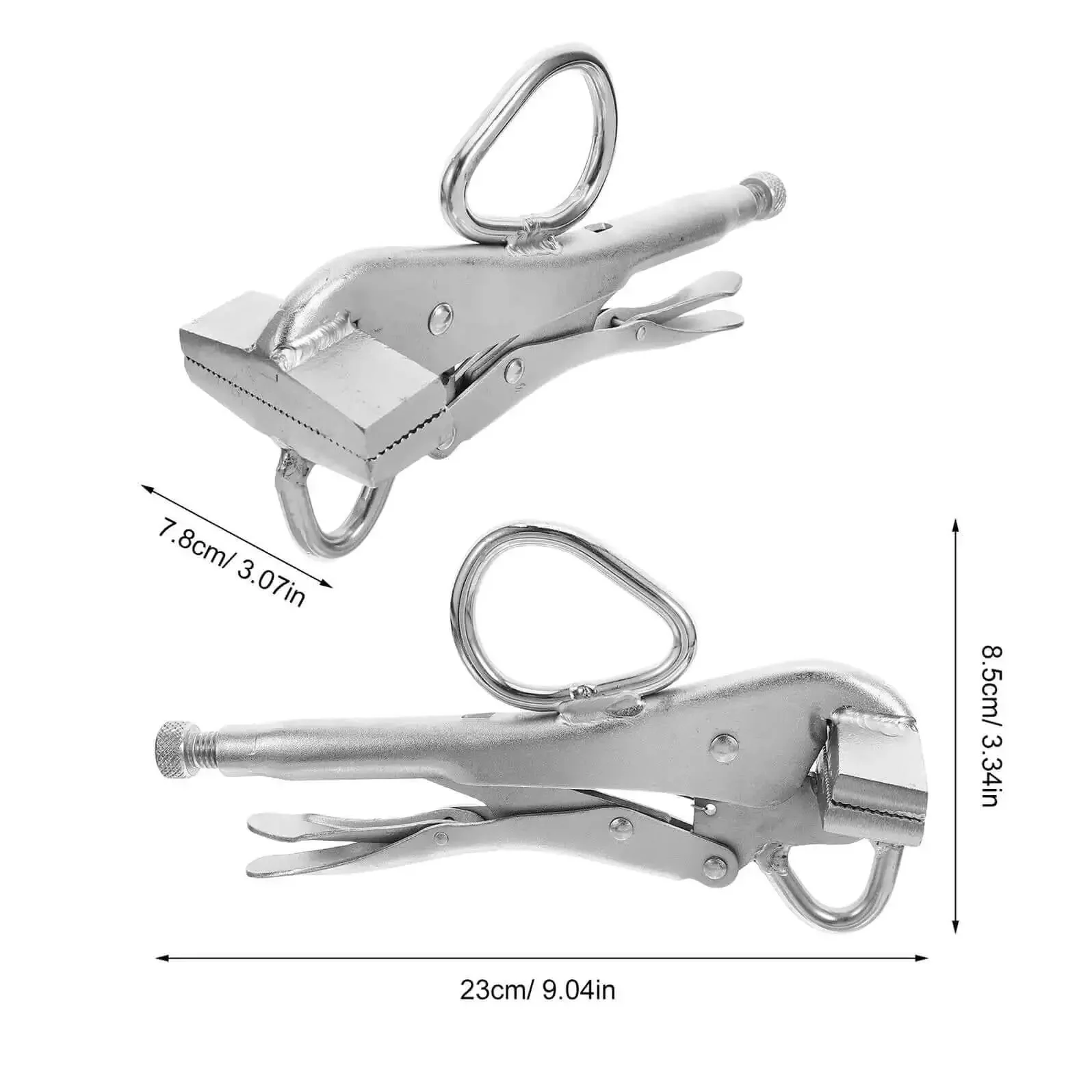 Heavy Duty Locking Pliers Welding Clamp For Auto Body Repair And Sheet Metal Work Adjustable Pulling Pliers With Wide Duckbill Jaw Multi Function Steel Clamp Tool For Dent Repair And Vehicle Maintenance - Image 9
