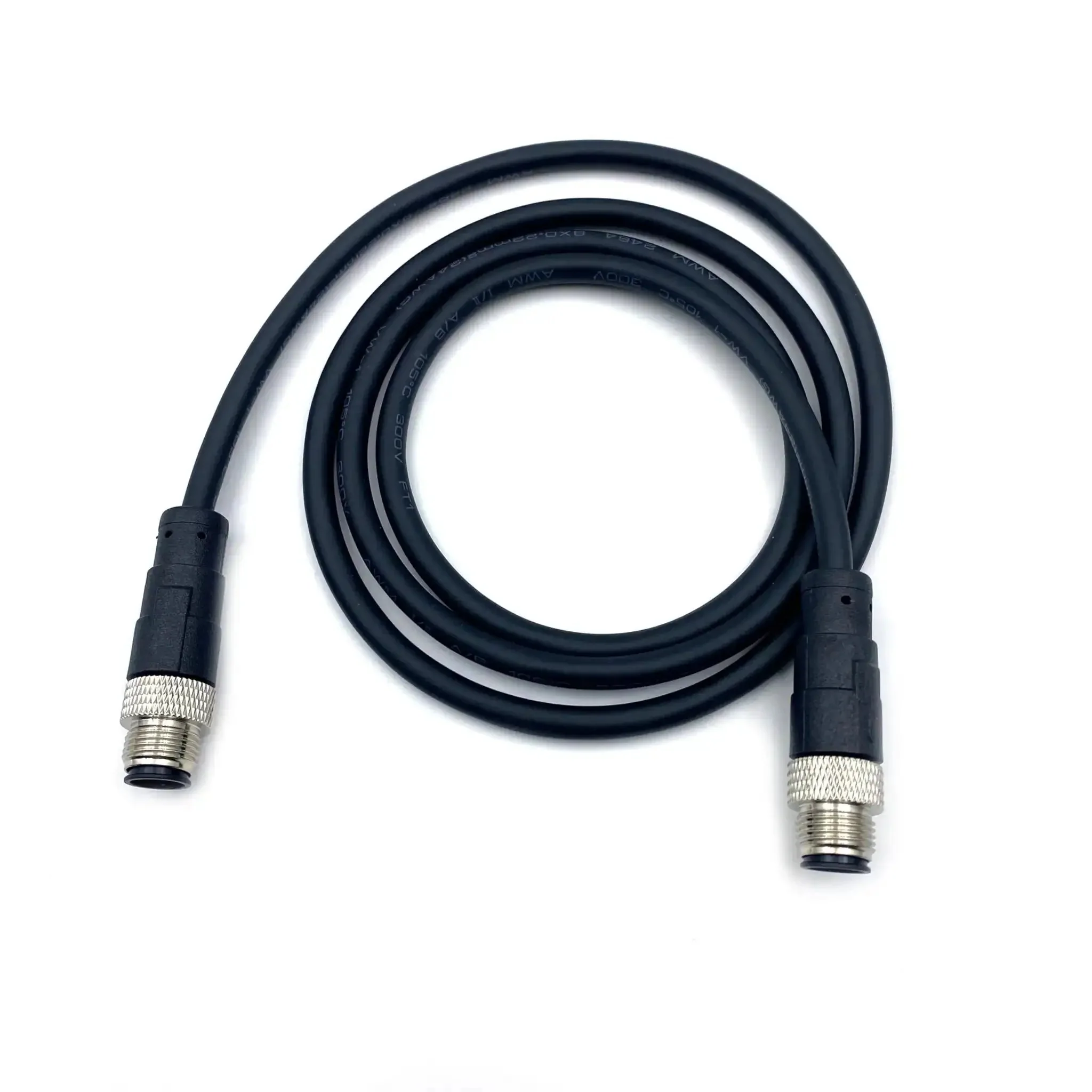 Heavy Duty M12 8 Pin Male To Male Connector Cable A Coding Straight Double Male IP67 Waterproof Fieldbus Sensor Cable 1 Meter AWG24 60V 4A For Profibus Modules And Industrial Automation Plug And Play - Image 6