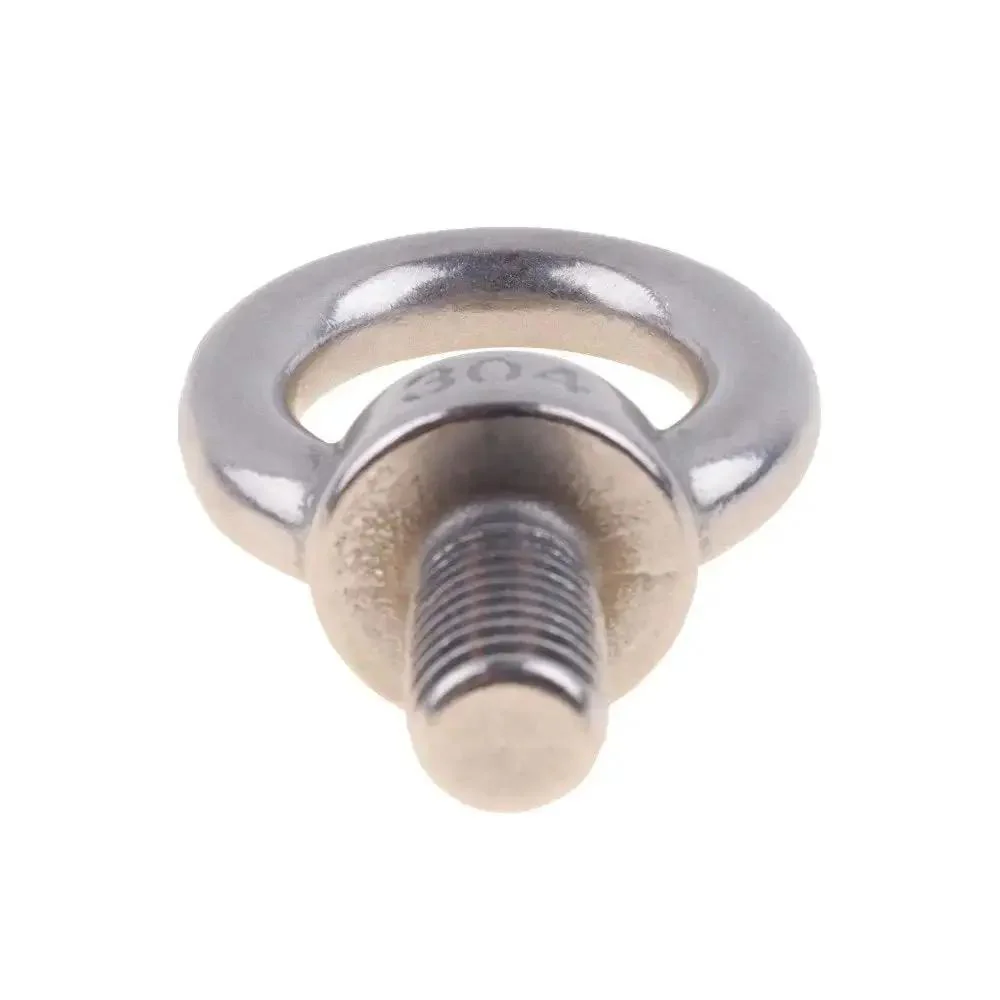 Heavy Duty M16 Stainless Steel Eye Bolts Set 2 Pieces, 304 Stainless, Thread M16 X 23 mm, Ring Eye Inner Diameter 35 mm, Overall Height 85 mm, Ring Thickness 23 mm, Ideal For Rigging Lifting And Machinery Use - Image 2