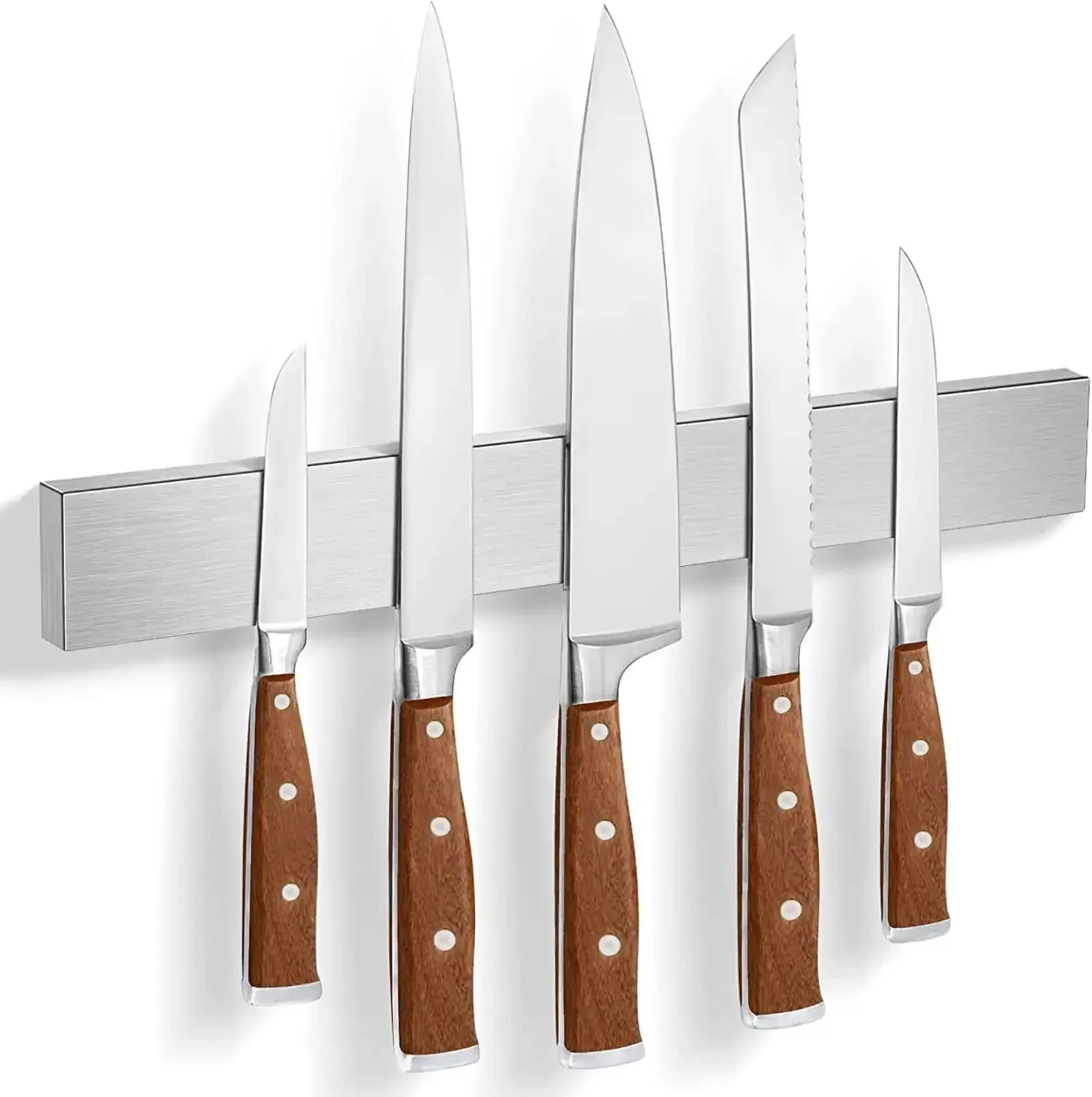 Heavy Duty Magnetic Knife Strip Wall Mount Holder For Fridge And RV Kitchens Ultra Strong Knife Magnet Bar Tool Rack Metal 12 Inch Knife Block No Slip Accessory For Kitchen Utensils