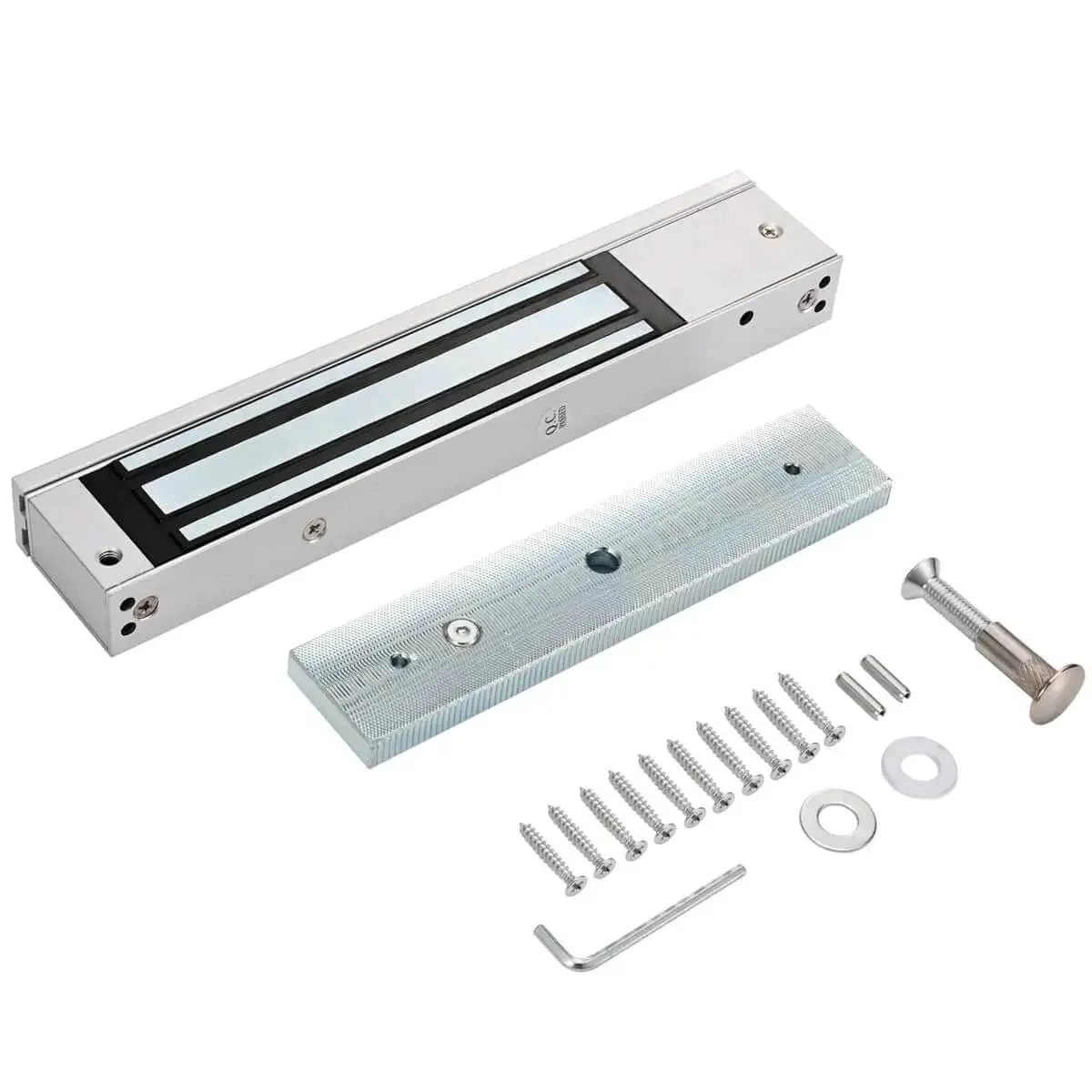 Heavy Duty Magnetic Lock With 600 Lbs Holding Force For 12V Access Control 5 Wire Output And LED Status Z And L Brackets Included Fail Safe NC Mode Aluminum Alloy Build 280 Kg Rock Solid No Fuss Door Security - Image 7