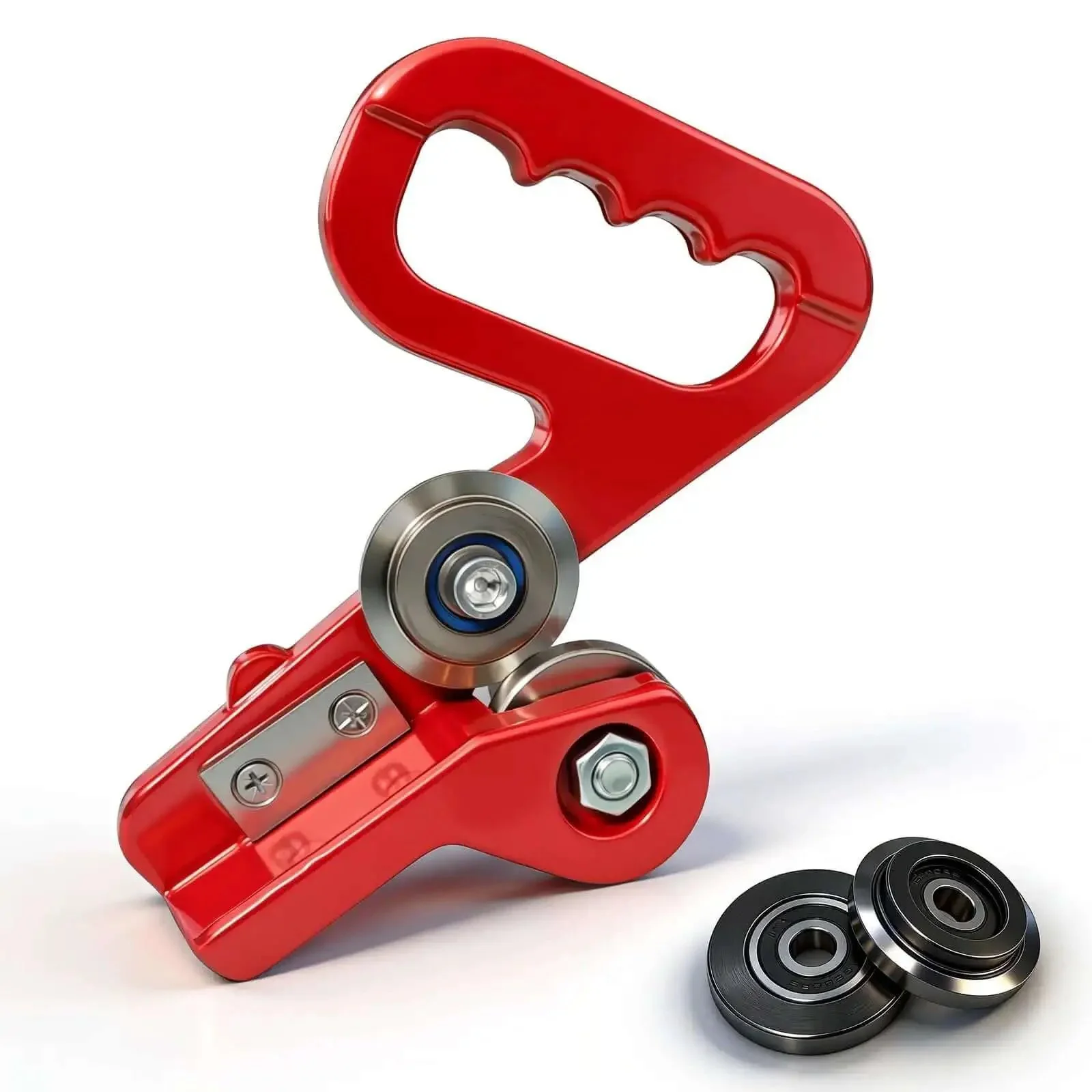 Heavy Duty Manual Sheet Metal Cutter With Replaceable Cr12 Wheels, Portable Handheld Rolling Disc Cutter For Aluminum And Color Steel Up To 0.6mm, Pro Grade Tool For Roofing, HVAC And Metalworking Projects