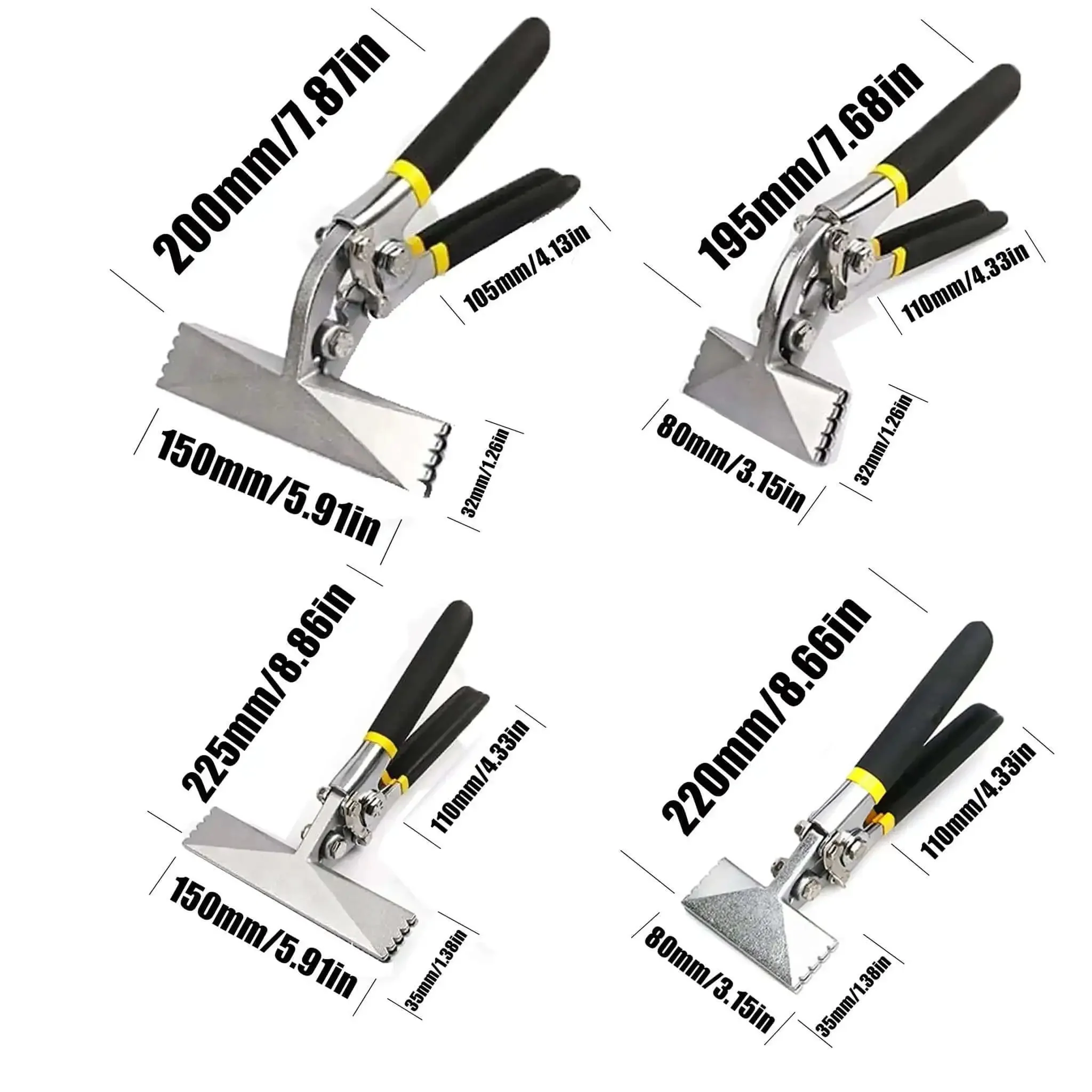 Heavy-Duty Metal Sheet Pliers Bending Tool, Multi-Function Manual Flattening Device With Double-Layer Cushioned Handles, Straight-Headed 6-Inch Steel Pliers For Bending, Flattening And Forming Metal Projects - Image 7