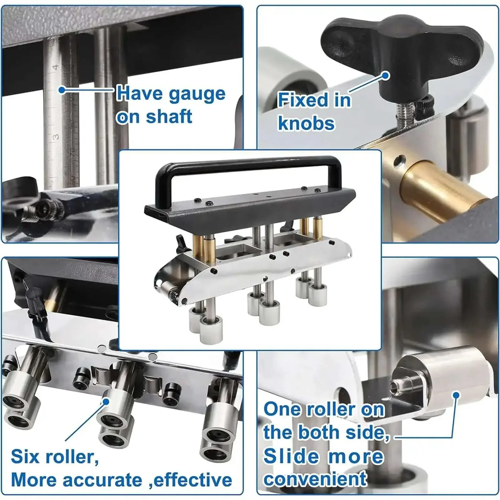 Heavy Duty Metal Sheet Roller Bender Tool For DIY Roofing And Bending Adjustable Three Station Roller With 0 To 90 Degree Angles And 13 To 130 mm Radius Pro Grade For Steel Aluminum Copper Panels - Image 7