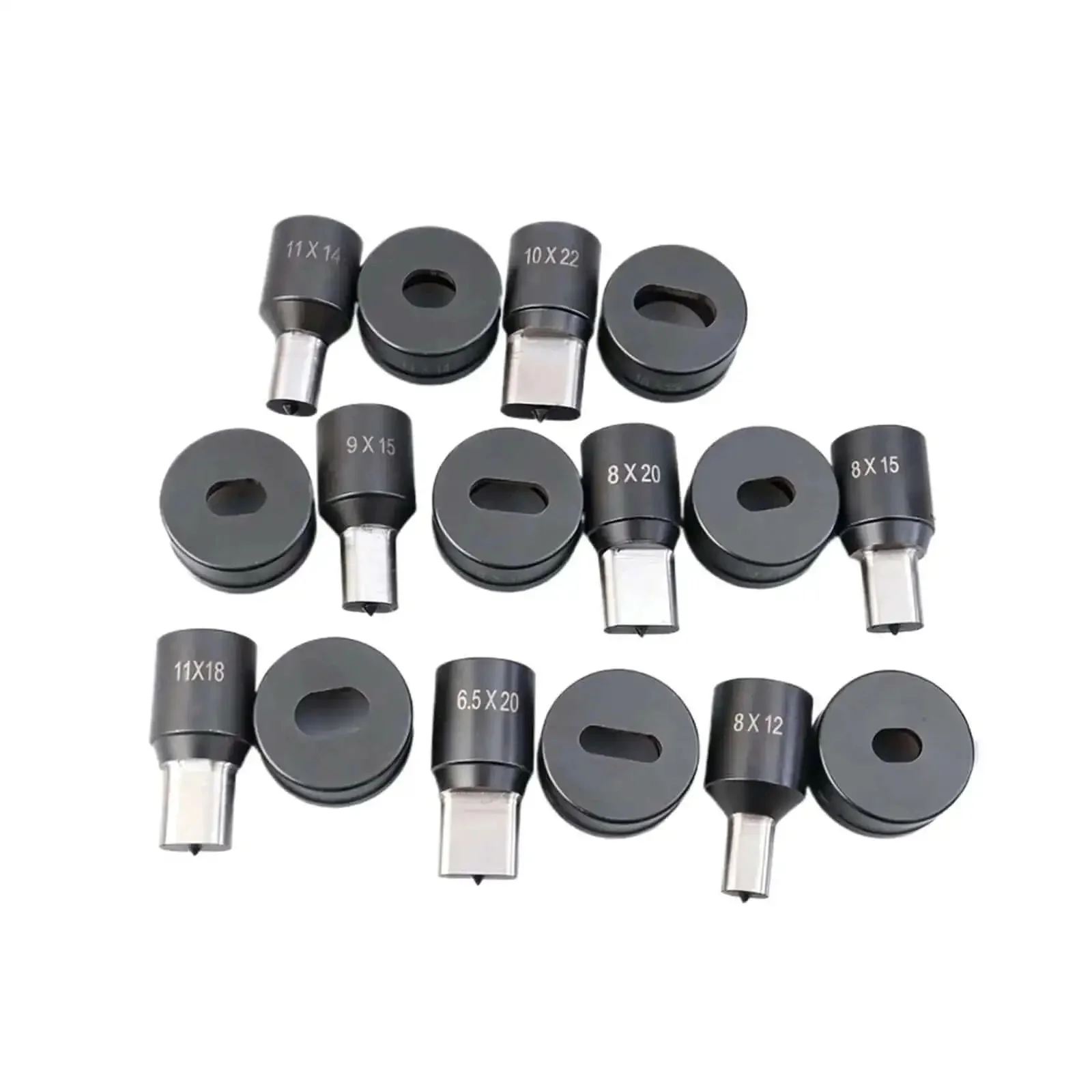 Heavy Duty Oval Hole Punch Die Set For CH 70 Hydraulic Punch, Stainless Steel Punching Mold With 30 Plus Size Options From 5.5x20mm To 16x22mm Including 8x12mm - Image 6