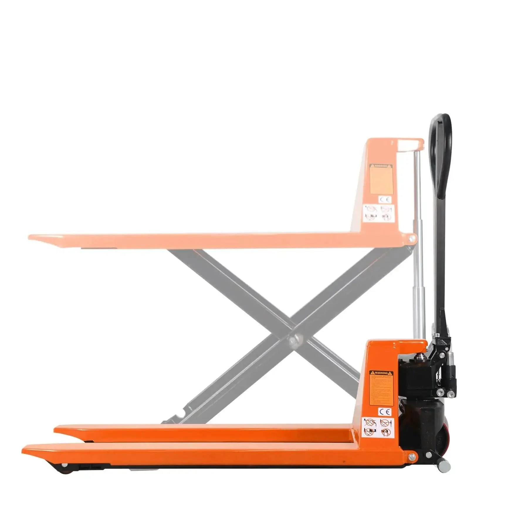 Heavy Duty Pallet Jack Open Bottom Lift Truck With 2200 Lb Capacity, 45 Inch By 21 Inch Forks, Thirty One And A Half Inch Lift Height, Two Lateral Stabilizers For Solid Stability, A Warehouse Workhorse For Assembly Line And Material Handling