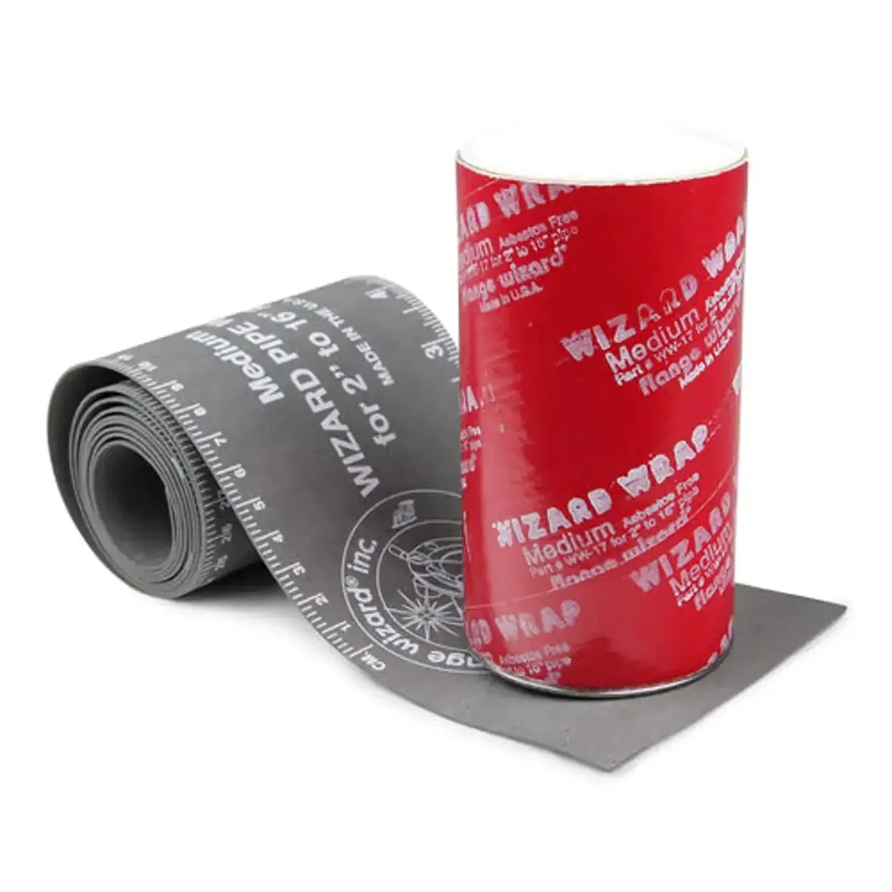 Heavy Duty Pipe Wrap Med 2 To 16 Inch Non Asbestos Heat Resistant Tape With Thick Edge For Easy Marking Keeps Soapstone From Slipping And Doubles As A Quick Circumference And Quartering Scale On Every Wrap So You Win