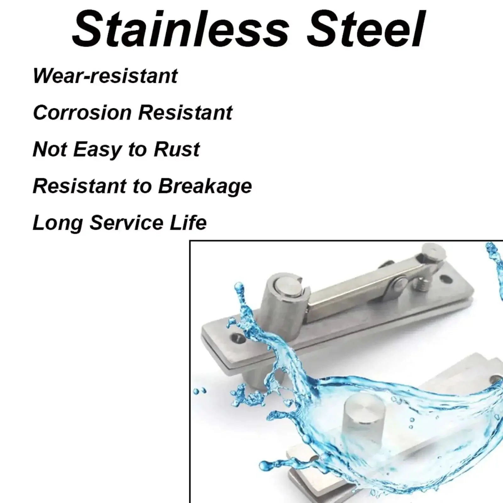 Heavy Duty Pivot Hinge for Wood Doors Stainless Steel Hidden Door Hinge for Secret Doors 360 Degree Rotation Invisible Pivot Hardware for Bookshelves and Concealed Entrances Tough As Nails Built To Last - Image 5