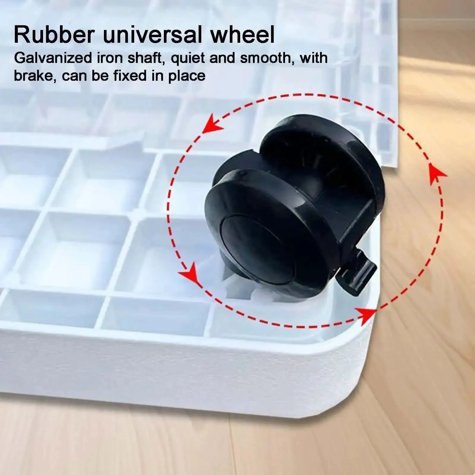 Heavy Duty Plant Drip Tray With Drawer Water Collection Box Built To Last, Square Drain Pan On Braked Universal Wheels For Indoor Outdoor Use Brown 23Cm 9In, Crack Resistant Tempered Resin, Holds Up To 220 Lbs - Image 2
