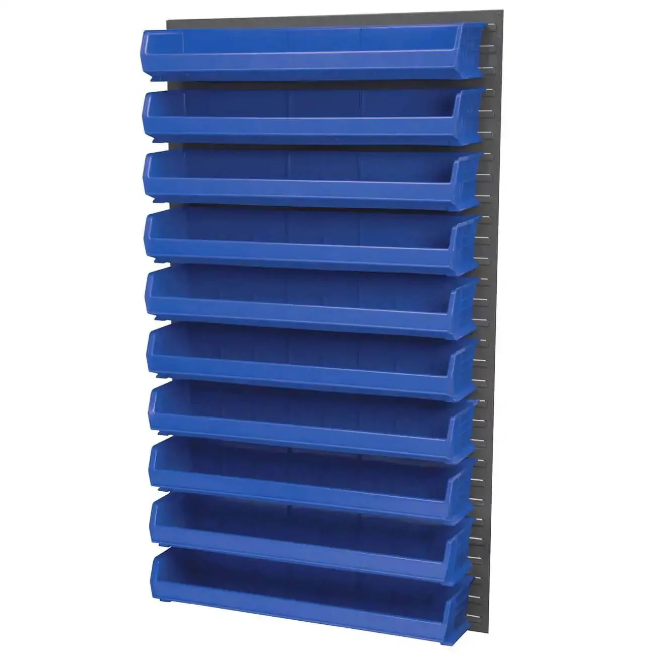 Heavy Duty Plastic Storage Bins Hanging Stacking Containers 9 Inch 33 Inch 5 Inch Blue Pack Of Four Built Tough Rustproof Water Resistant For Classroom Office Garage Organization - Image 7