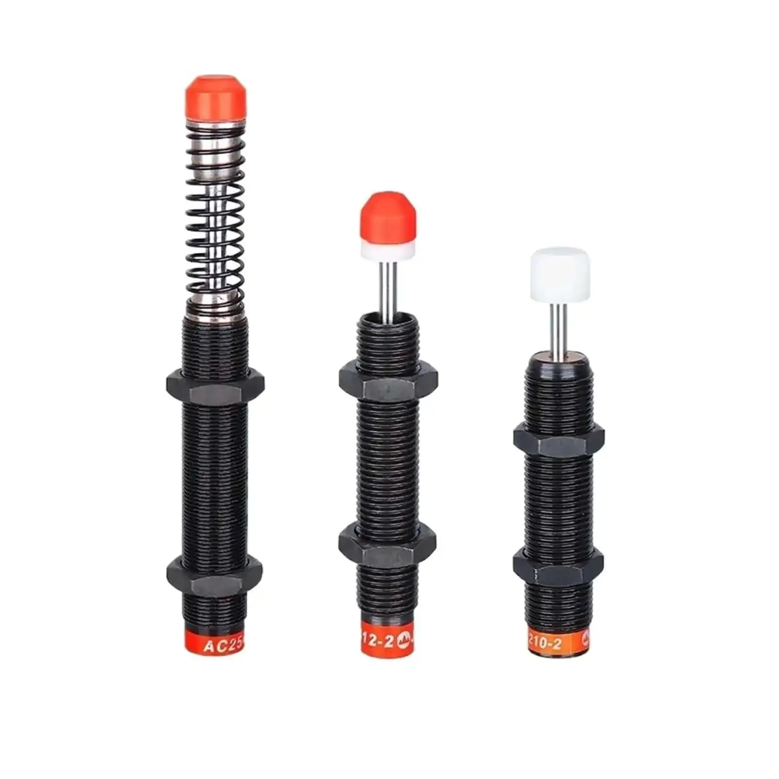 Heavy Duty Pneumatic And Hydraulic Buffer Shock Absorber For AC Series Fits AC1410 AC0806 AC2020 AC1425 AC1416 AC1008 Damper AC1412-2 Ideal For Vibration Reduction In Machinery And Automated Equipment With Smooth Action And Long Lasting Durability