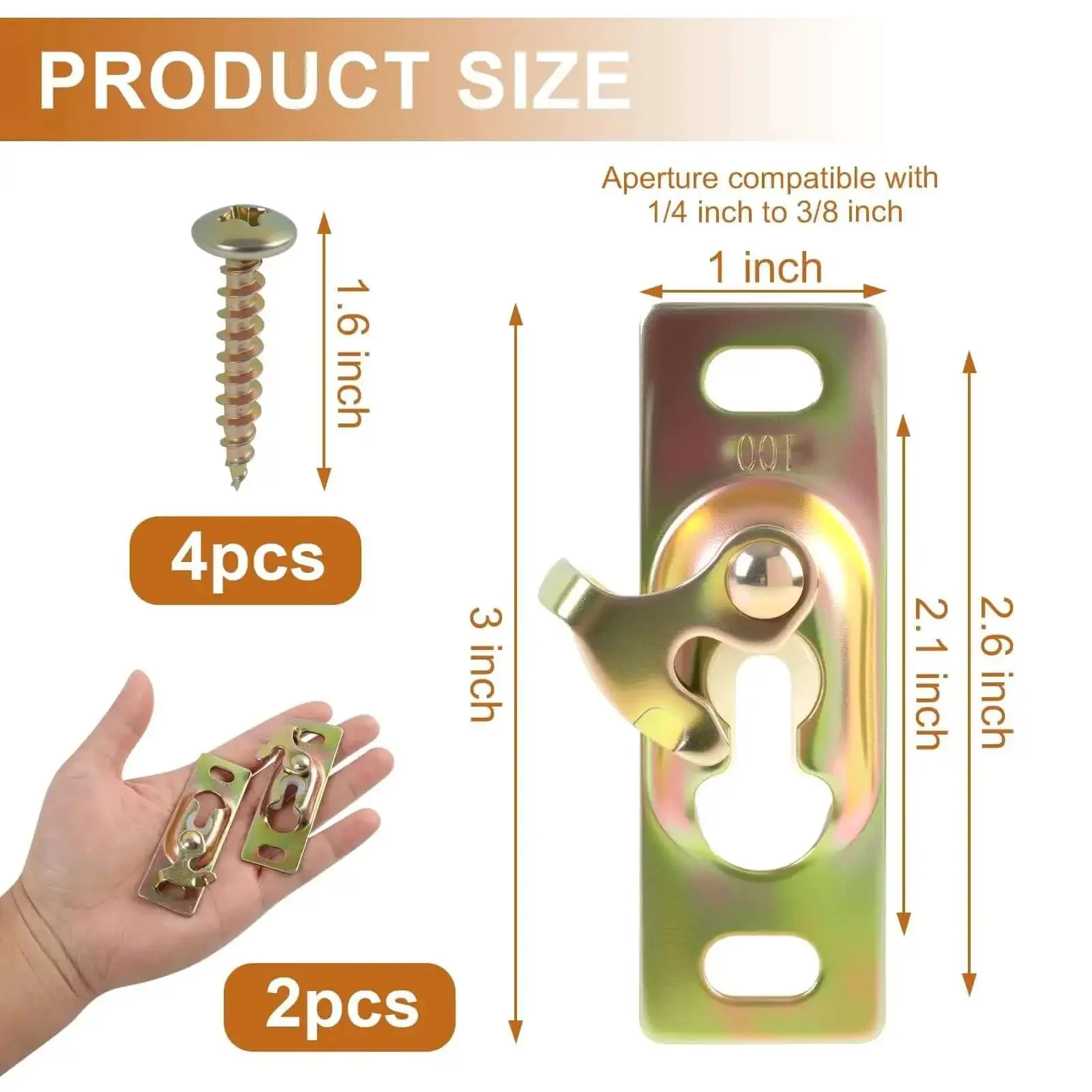 Heavy Duty Pocket Door Hardware Kit 2 Pack With Sliding Rollers And Hanger Plates Surface Mounted Includes Mounting Screws For Interior Pocket Doors And RV Trailer Doors Durable Galvanized Metal Construction - Image 4