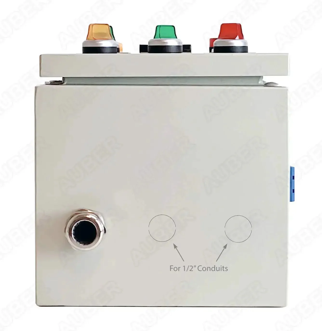 Heavy-Duty Powder Coating Oven Control Panel With Light And Fan Control 240V 30A 7200W Wall-Mount Enclosure Dual-Line PID Display With Built-In Timer 900F Temperature Probe Volt And Amp Meters Side-Mount Breaker - Image 2