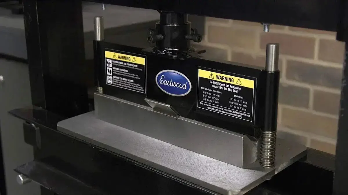 Heavy Duty Press Brake Attachment For Standard 12 To 20 Ton Hydraulic Shop Presses That Delivers Precise Variable Length Bends Up To 90 Degrees In Mild Steel And Aluminum Up To 12 Inches Wide And 0.375 Inches Thick - Image 5