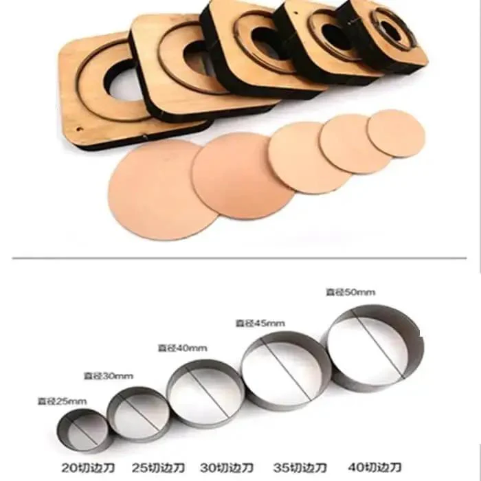 Heavy Duty Pro Grade Round Circle Cutting Mold For Leather Crafts 120mm With Precision Steel Blade Die Cut Punch For Cardboard Tags And Leather Shapes Customizable Cutting Options For Tailored Craft Projects - Image 5