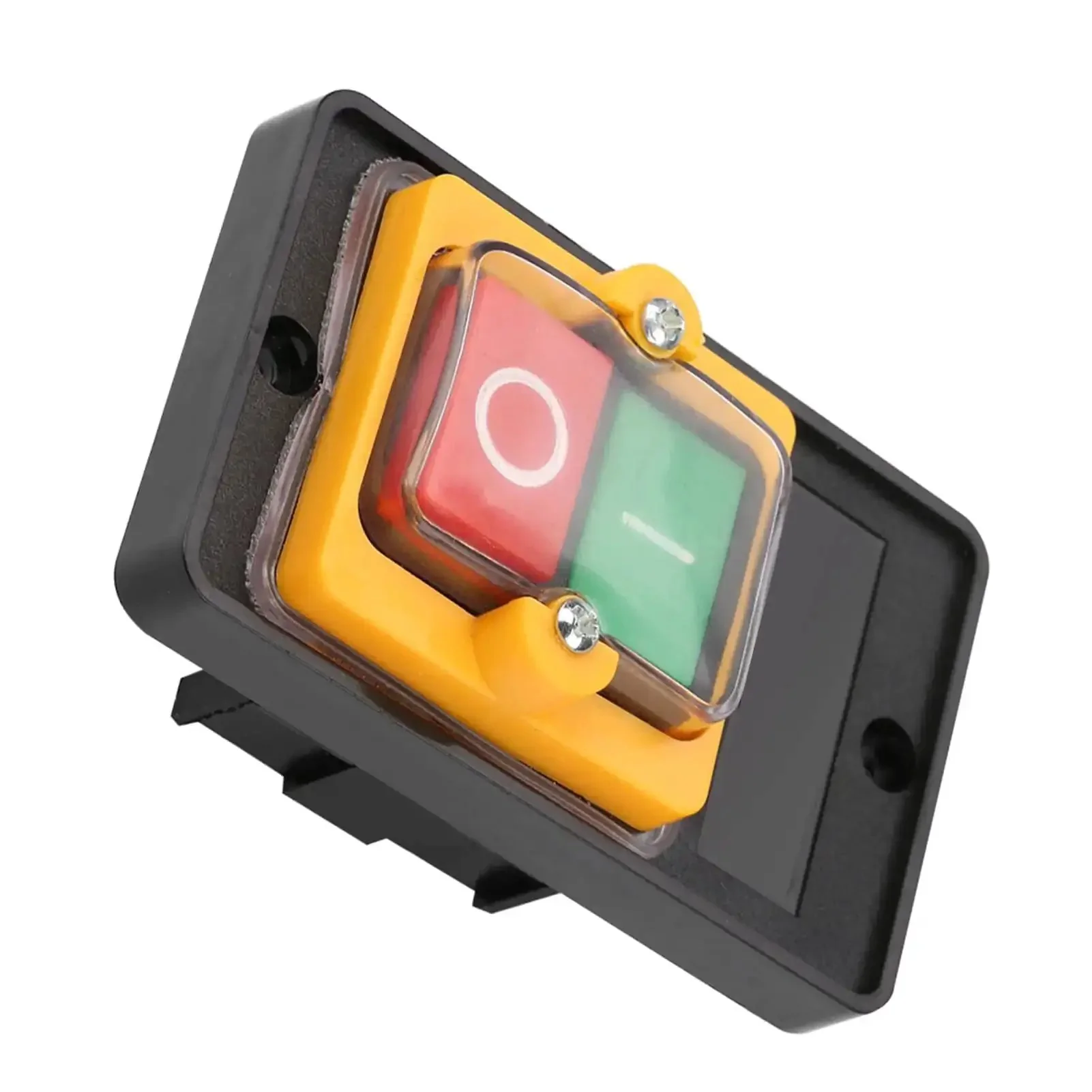 Heavy Duty Push Button Switch 120V 220V 380V 10A On Off Self Locking Button Auto Reset Off For Motors And Electrical Circuits With Interior Screw Terminals For Easy Wiring And Direct Motor Control - Image 8