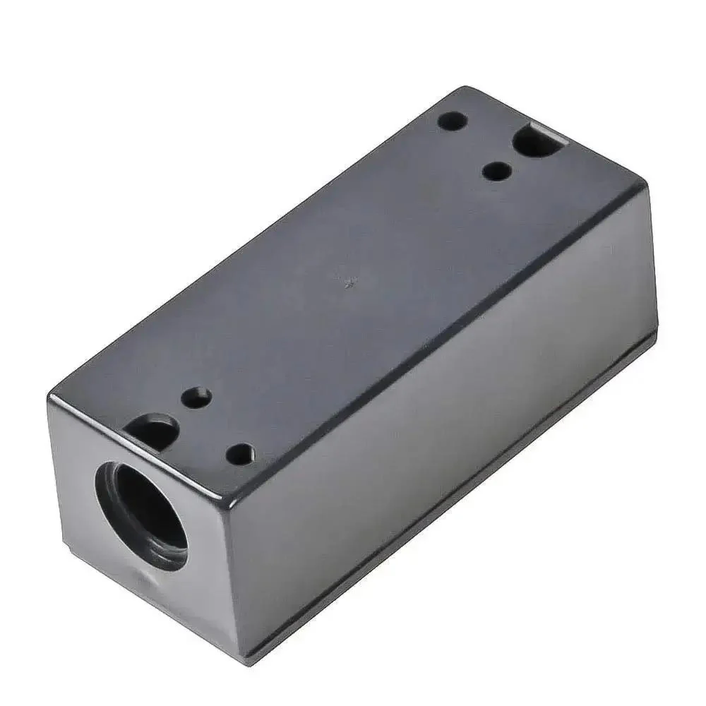 Heavy Duty Push Button Switch For Rolling Doors Up Down Stop 600V 3A Momentary Black Plastic Three Button Panel 4 Inch Size With 5mm Mount Holes Rugged Industrial Grade Control - Image 5