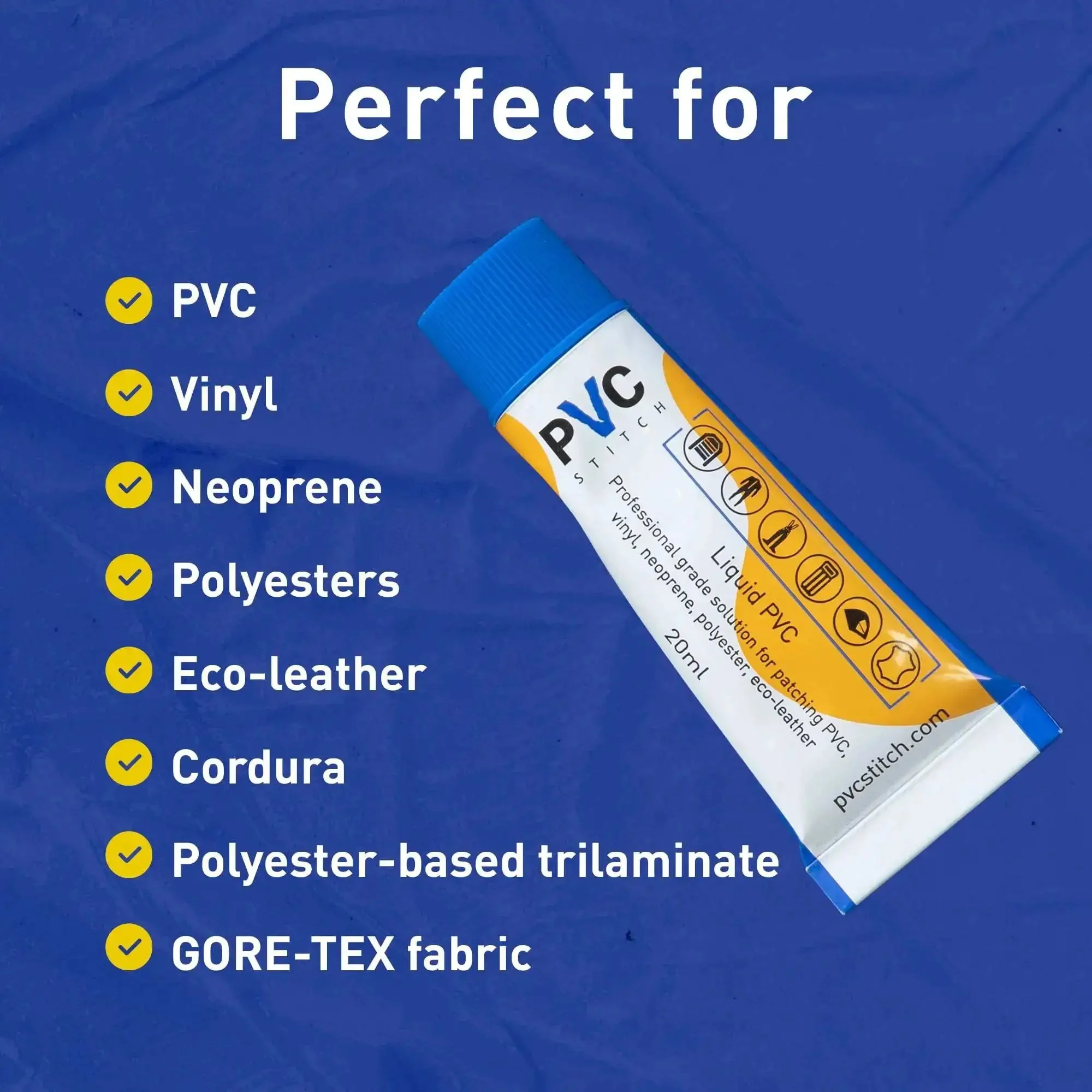 Heavy Duty PVC Inflatable Patch Kit With Sealer And Cord For Boats Rafts SUPs Paddle Boards Above Ground Pools Hot Tubs And Underwater Gear Saltwater Ready For Quick Durable Fixes - Image 3