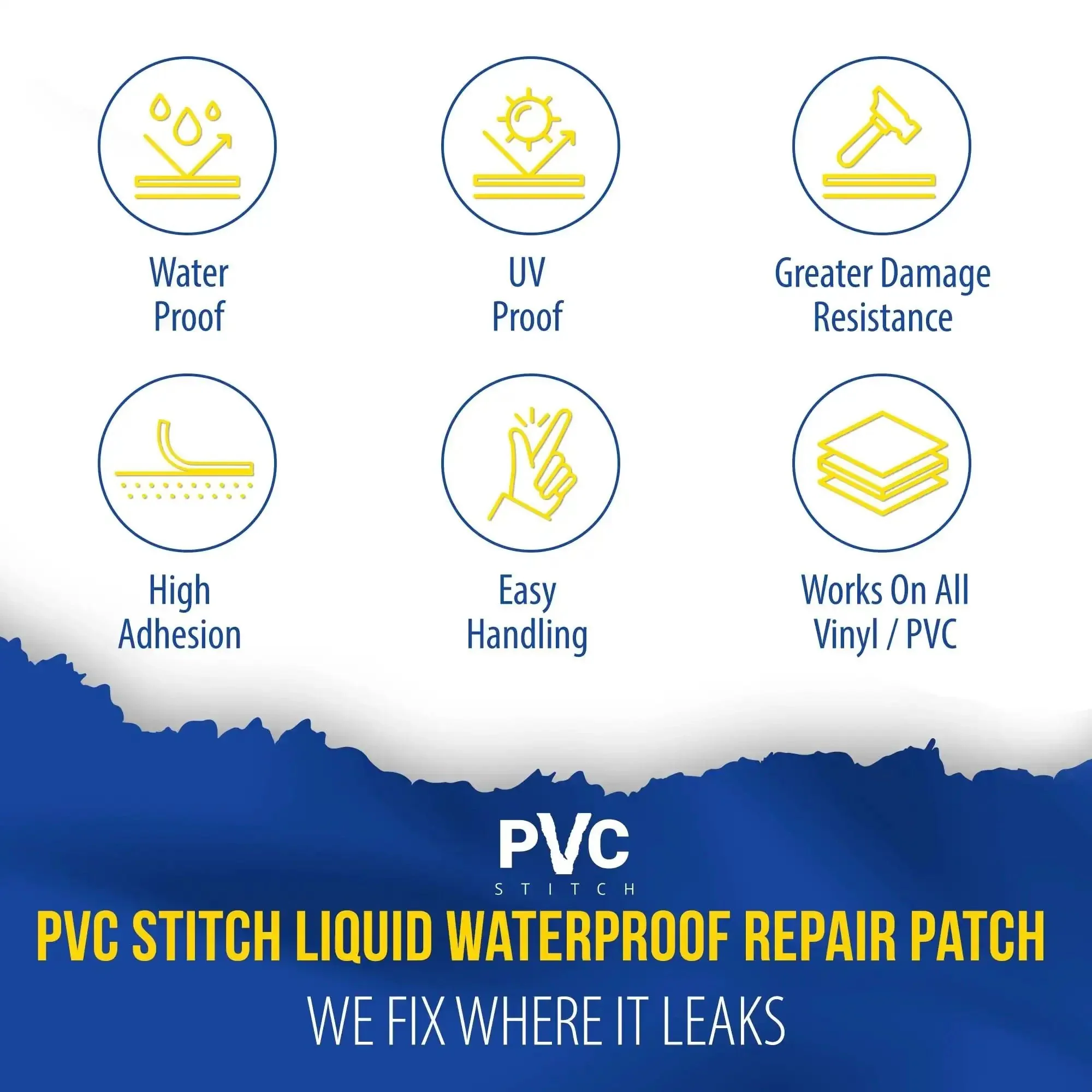 Heavy Duty PVC Inflatable Patch Kit With Sealer And Cord For Boats Rafts SUPs Paddle Boards Above Ground Pools Hot Tubs And Underwater Gear Saltwater Ready For Quick Durable Fixes - Image 4