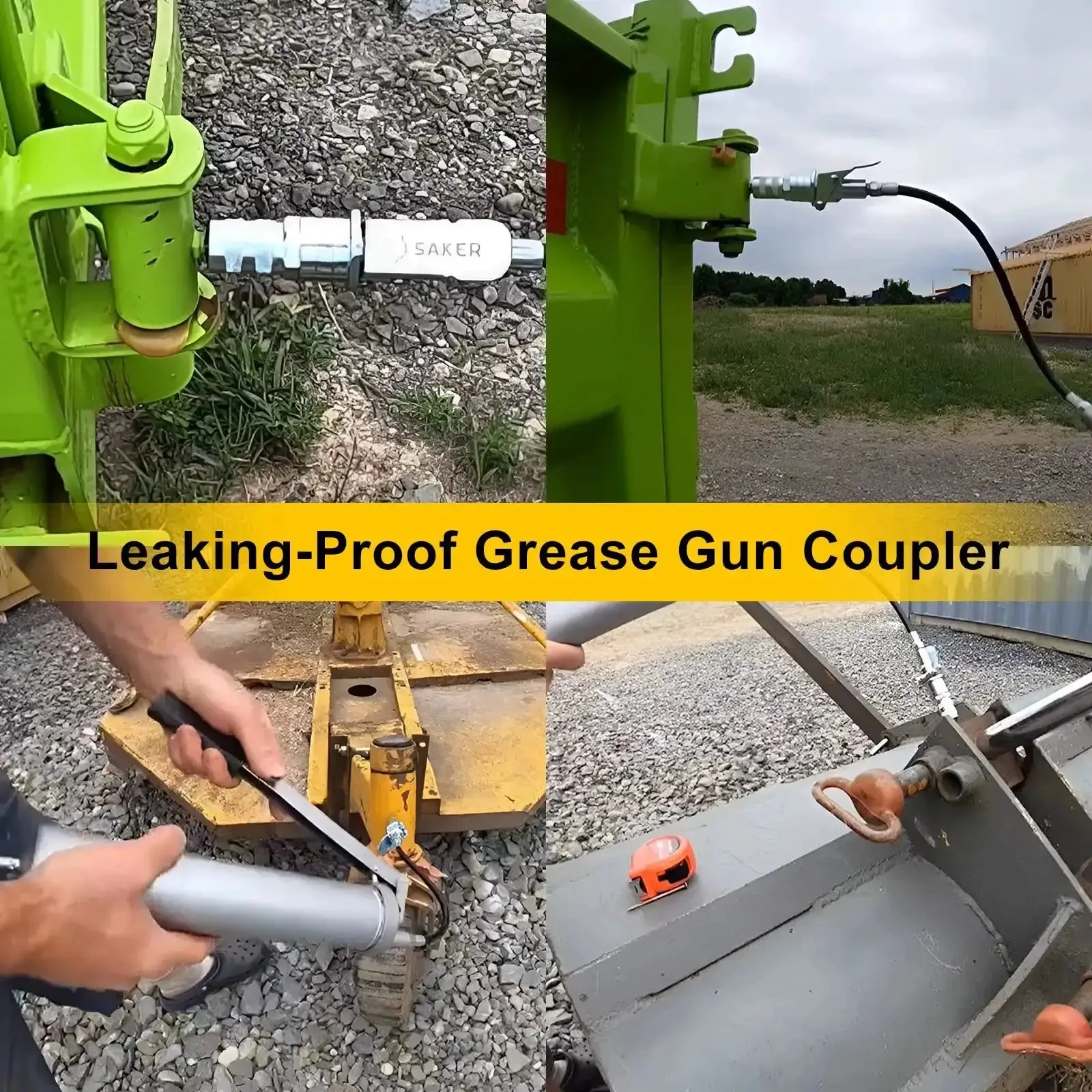 Heavy Duty Quick Release Grease Gun Coupler Set Upgraded To 14000 PSI, Locking Jaw, Leak Proof, Fits All Grease Guns With One Eighth NPT Fittings, 2 Pack, Tough As Nails Seals, Built For Tough Jobs And High Pressure - Image 6