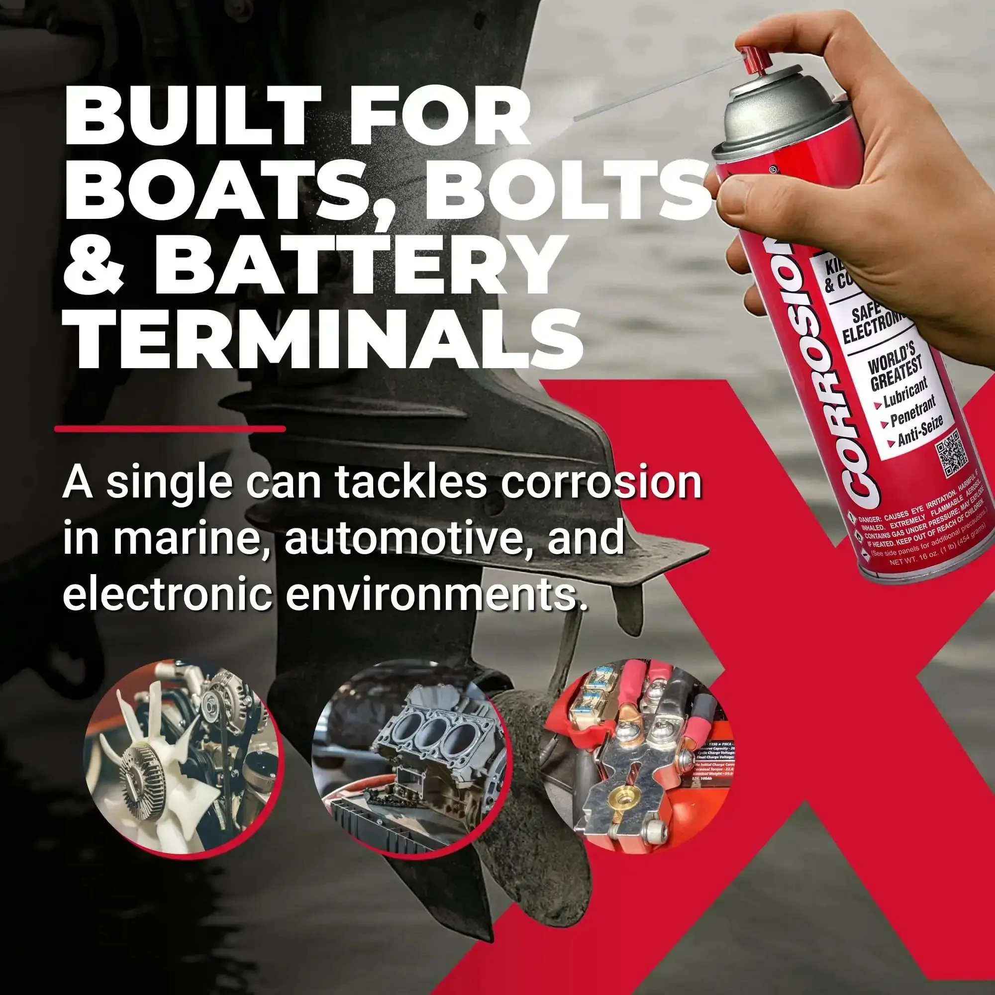 Heavy Duty Rust Inhibitor And Dielectric Lubricant Penetrant For Marine Auto Electronics And RV Gear Delivers Long Lasting Corrosion Shield For Bolts Cables Engines And Parts In A 16 Ounce Aerosol - Image 7
