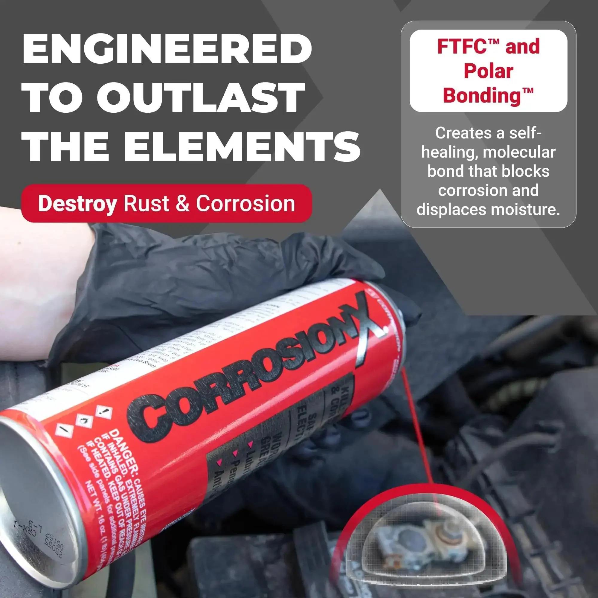 Heavy Duty Rust Inhibitor And Dielectric Lubricant Penetrant For Marine Auto Electronics And RV Gear Delivers Long Lasting Corrosion Shield For Bolts Cables Engines And Parts In A 16 Ounce Aerosol - Image 8