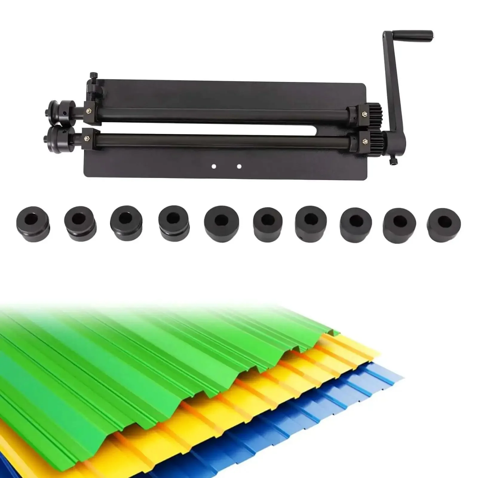 Heavy Duty Sheet Metal Bead Roller For Fabrication 18 Inch Rotary Beading Tool With Six Dies Included One Sixteenth One Eighth One Quarter Step Dies And One Quarter Three Eighths One Half Bead Dies Built For Pro And DIY Metalwork - Image 8