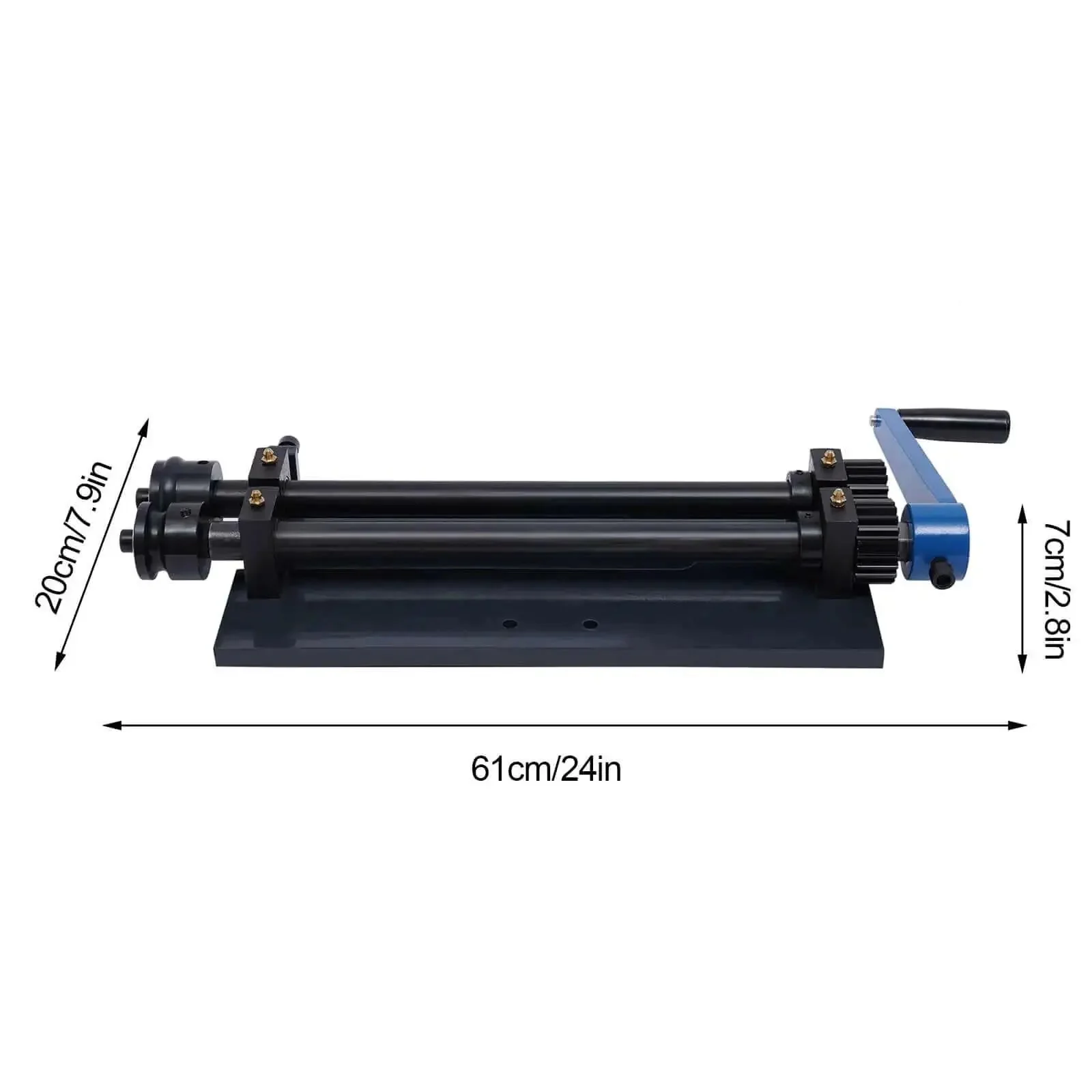 Heavy Duty Sheet Metal Bead Roller Machine With 12 Inch Throat Depth, Manual Crimping Bead Roller, Gear Drive Bench Tool Kit RM12, Includes 6 Die Set For Car Floors, Trunk Floors And Automotive Projects - Image 6