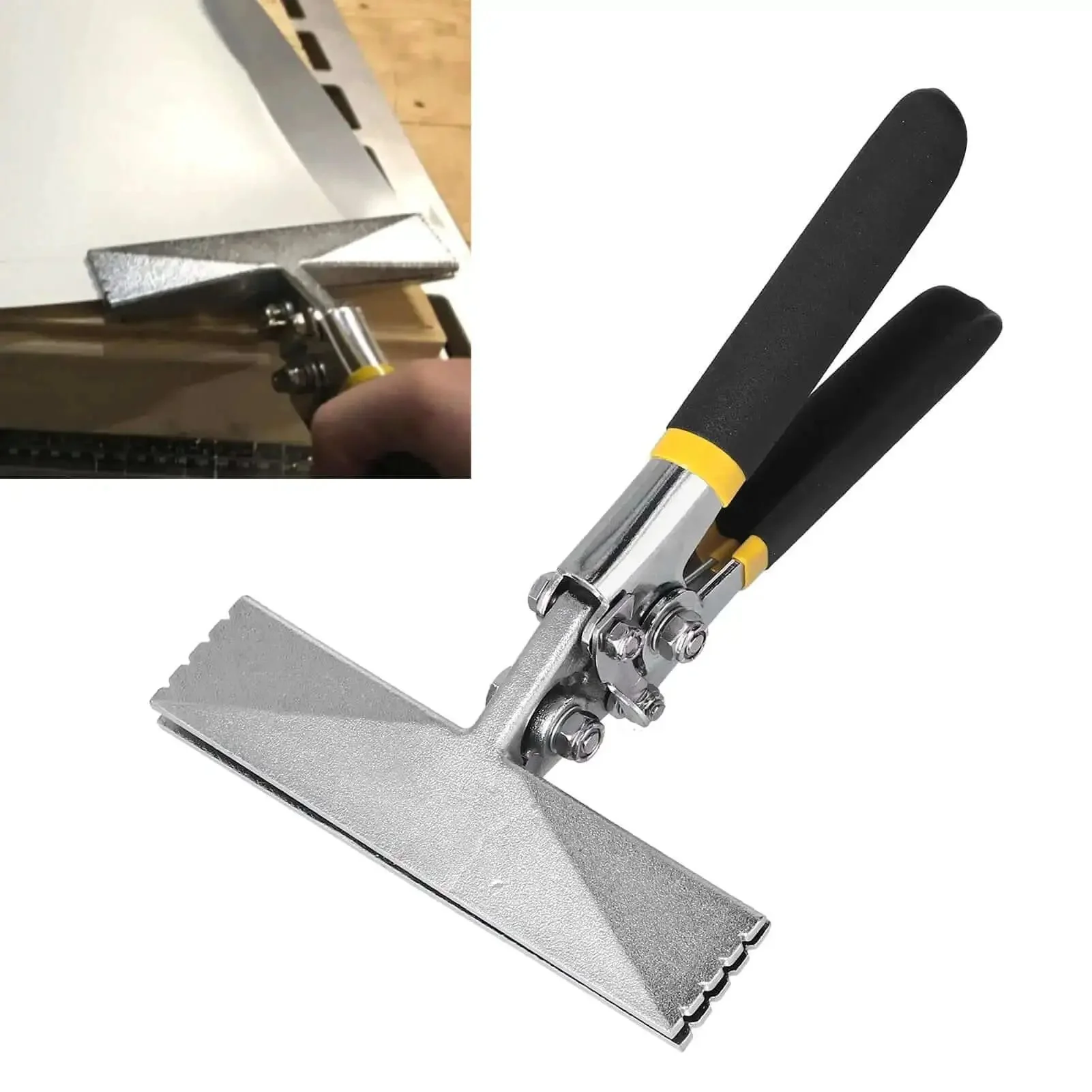 Heavy Duty Sheet Metal Bender Pliers 150mm Straight Style For Bending Joining And Leveling Thin Metal Pro Grade Metal Brake Tool With Chrome Vanadium Construction Easy Grip And Durable Performance Workhorse - Image 6