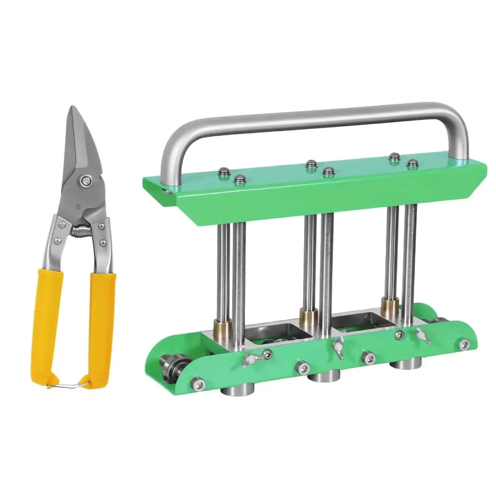 Heavy Duty Sheet Metal Bender Station Disc 0 To 90 Degree Bending Portable Rolling Bender For Rain Diverters And Edge Folds Built Tough Wear Resistant Tool For Steel Aluminum And Copper Sheets - Image 9