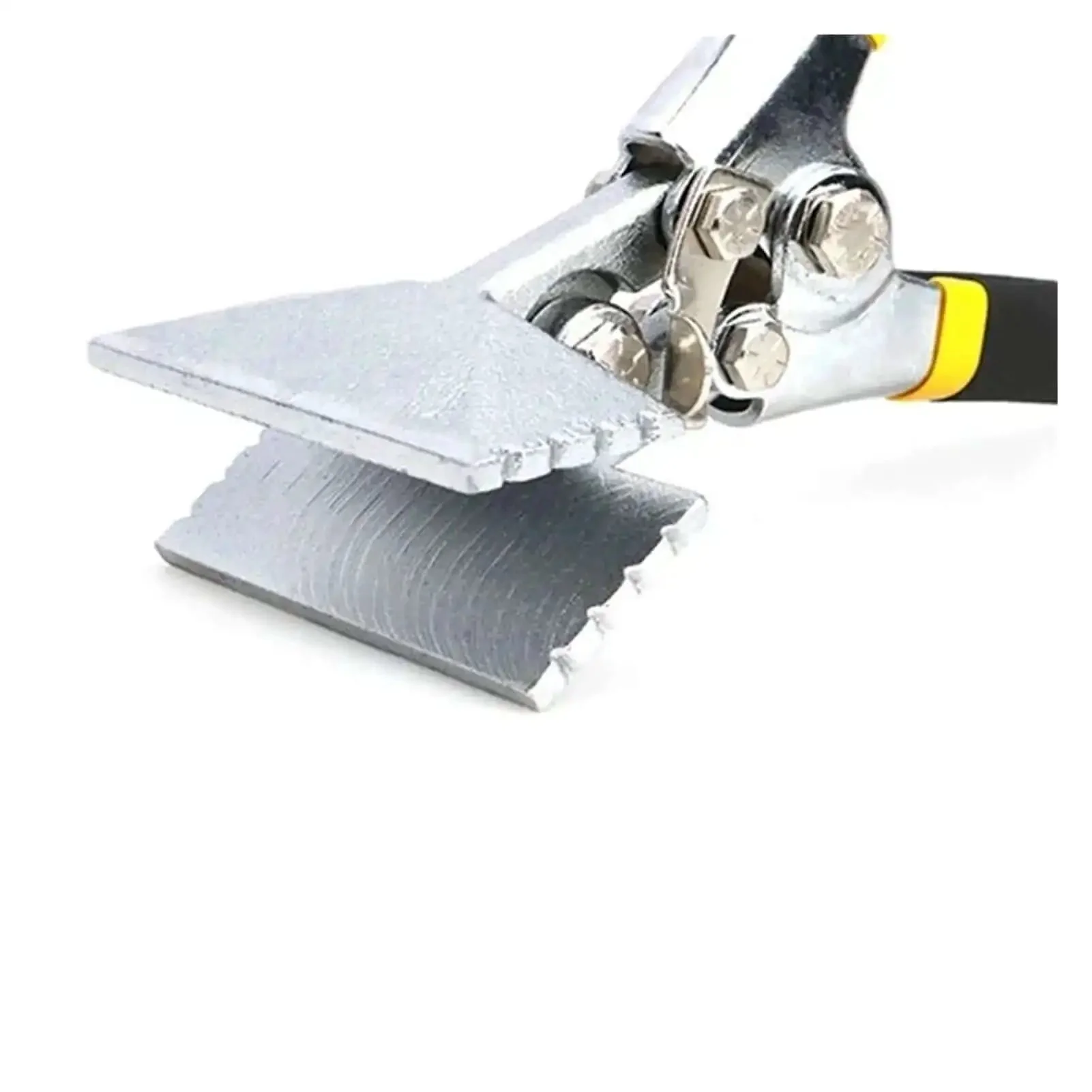 Heavy Duty Sheet Metal Bending Pliers Pro Grade Manual Seam Pliers With 80 mm Wide Straight Jaws Welding Clamping Tool For Construction Projects Doors And Windows, Ergonomic Nickel Plated Steel Handle, Durable Workhorse Tool - Image 3