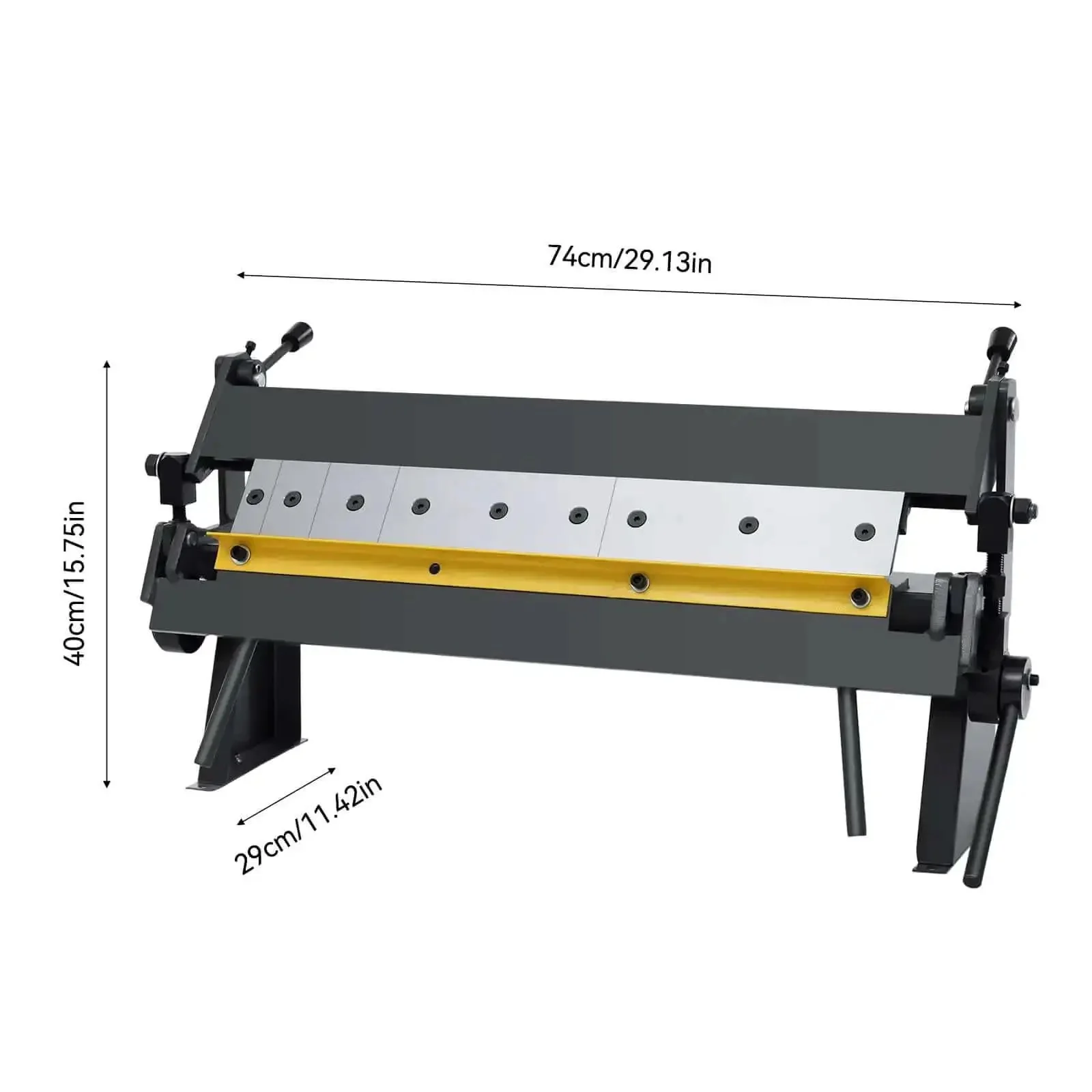 Heavy Duty Sheet Metal Brake For Carbon Steel Aluminum Copper, 0-135 Degree Pan And Box Style Bending Brake With 2, 3, 4 Inch Removable Fingers, Beast Metal Bender For Home Shop And Pro Workshop - Image 3