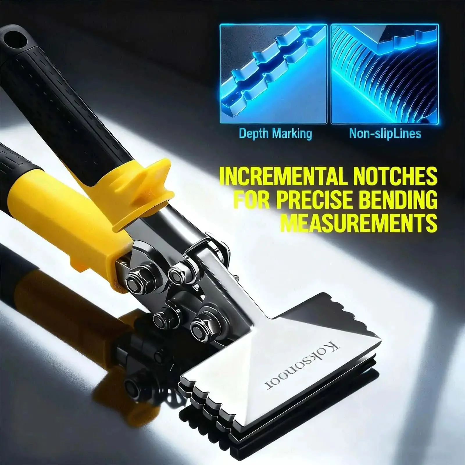 Heavy Duty Sheet Metal Hand Seamer Built Tough With 6 Inch Jaw Sheet Metal Bender And Flattening Tool Hot Forged 3Cr13 Steel Non Slip Handle And Safety Lock For HVAC Roofing And Duct Work - Image 6