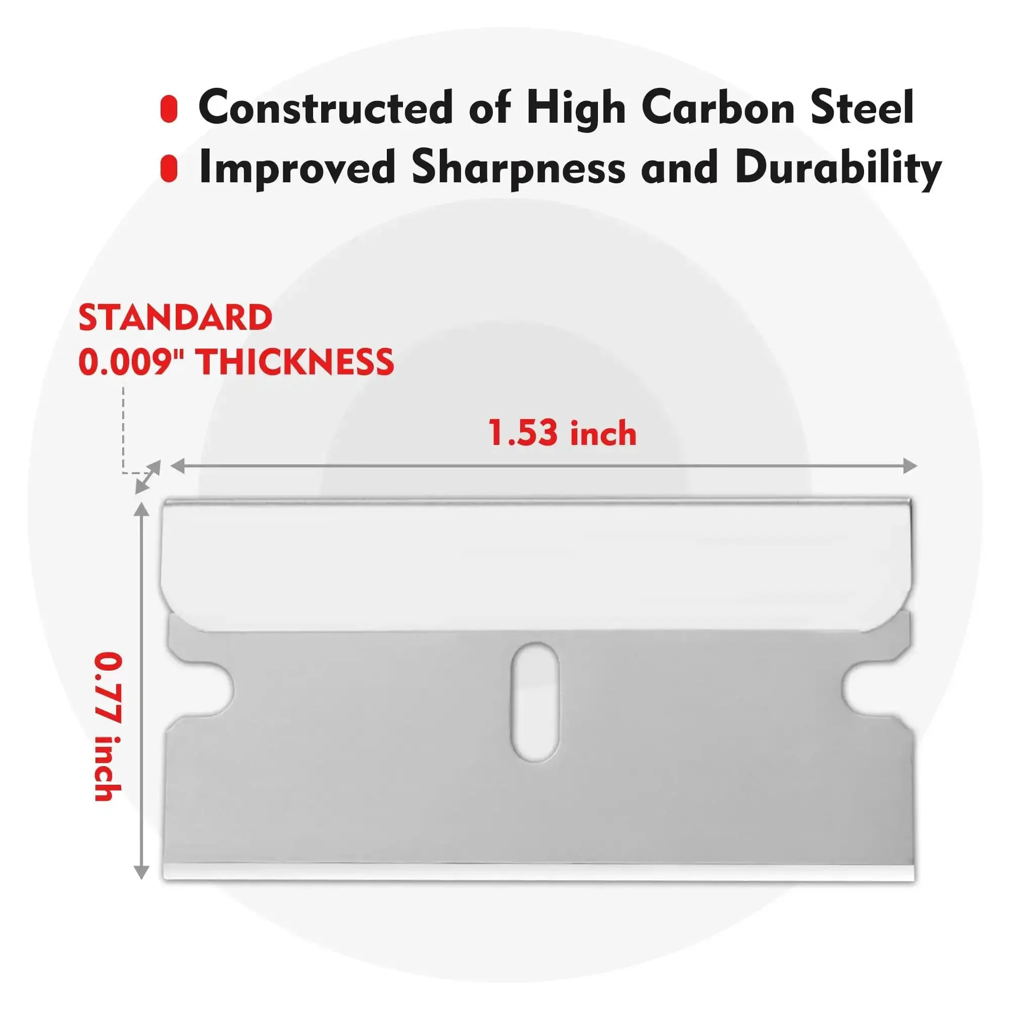 Heavy Duty Single Edge Razor Blades, 100 Pack For Industrial Scraping, Made From High Carbon Steel With A Sharp, Long Lasting Edge And HRC 58-64 Hardness For Tough As Nails Jobs - Image 7