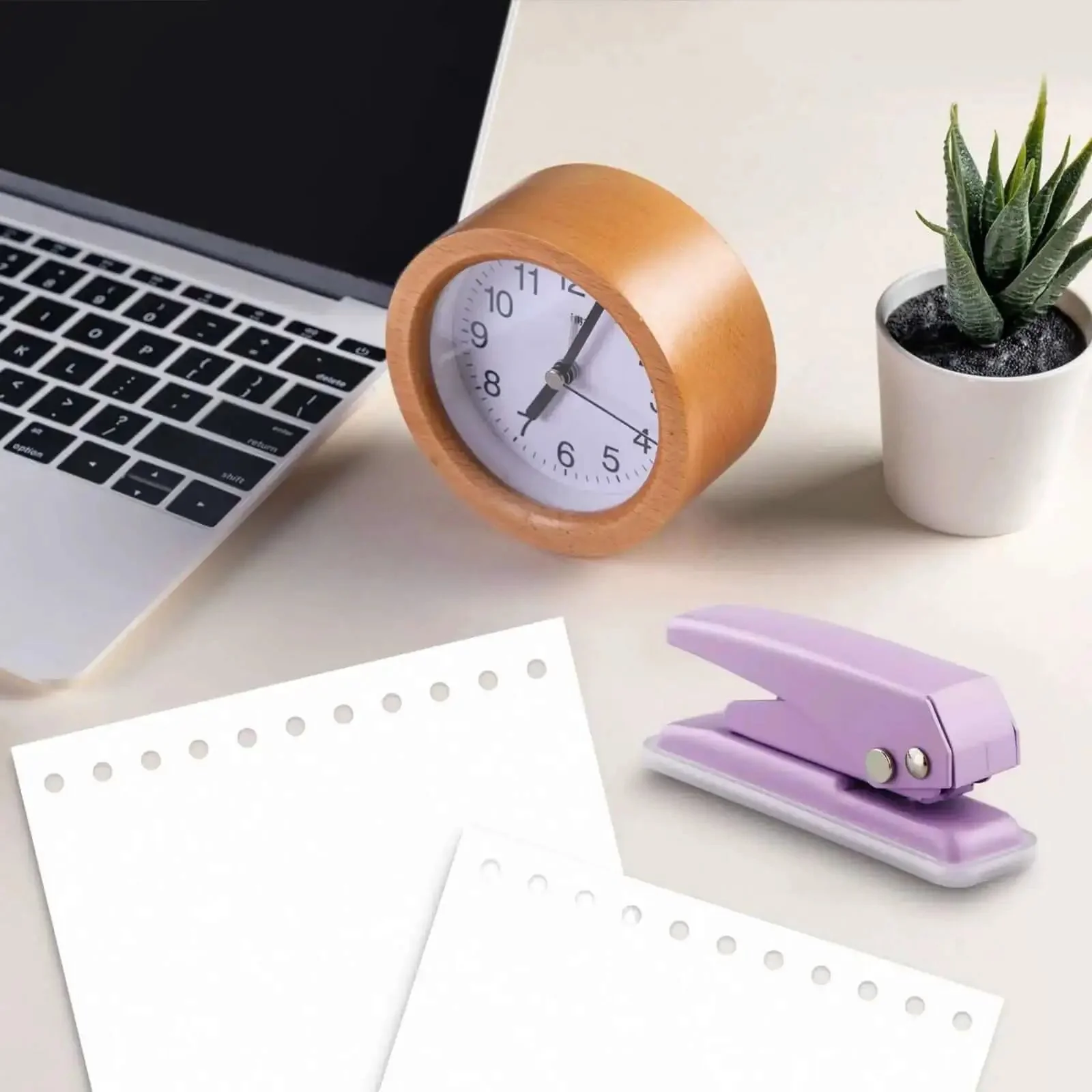 Heavy-Duty Single Hole Punch For Up To Fifteen Sheets, Metal Handheld Paper Punch For ID Cards PVC Cardboard Luggage Tags And Craft Projects, Skid-Resistant Base For No-Fuss Punching, Easy Punching, One Quarter Inch Hole, Purple - Image 6