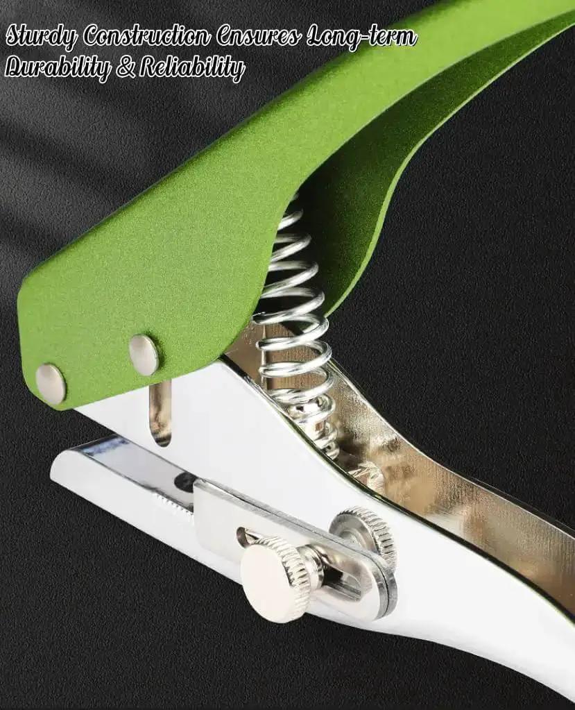 Heavy Duty Single Hole Punch Handheld Paper Punch For Cards Tags Scrapbooks And Crafts Five Sixteenth Inch Eight Millimeter Hole Size, Ergonomic Zinc Alloy Puncher, Pro Grade Labor Saver - Image 4