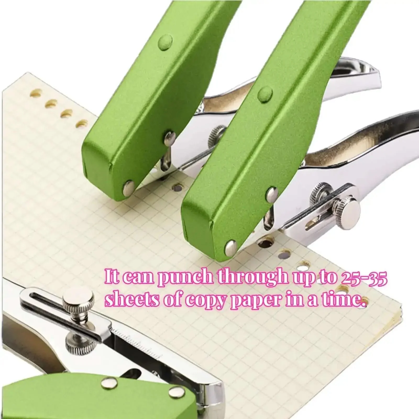 Heavy Duty Single Hole Punch Handheld Paper Punch For Cards Tags Scrapbooks And Crafts Five Sixteenth Inch Eight Millimeter Hole Size, Ergonomic Zinc Alloy Puncher, Pro Grade Labor Saver - Image 7