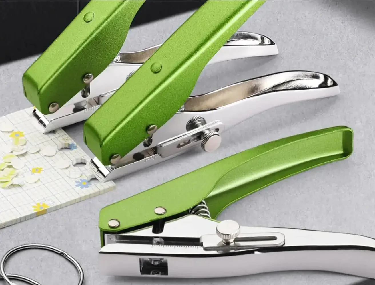 Heavy Duty Single Hole Punch Handheld Paper Punch For Cards Tags Scrapbooks And Crafts Five Sixteenth Inch Eight Millimeter Hole Size, Ergonomic Zinc Alloy Puncher, Pro Grade Labor Saver - Image 9
