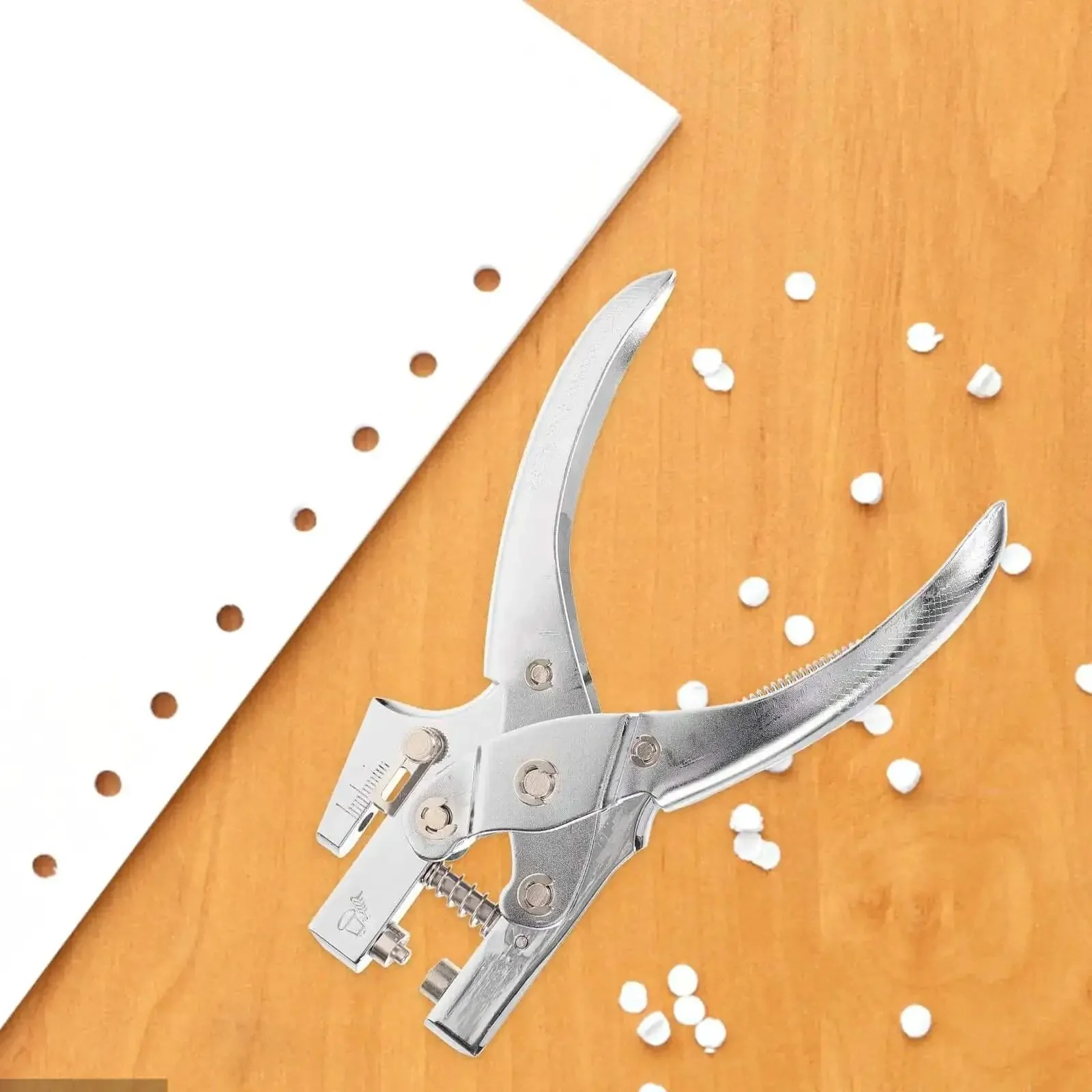 Heavy Duty Single Hole Punch Plier For Office And Crafting Handheld Paper Punch Tool For Cardstock Loose Leaf Sheets Badges And Small Desk Use Great For DIY Projects And Office Paperwork - Image 6