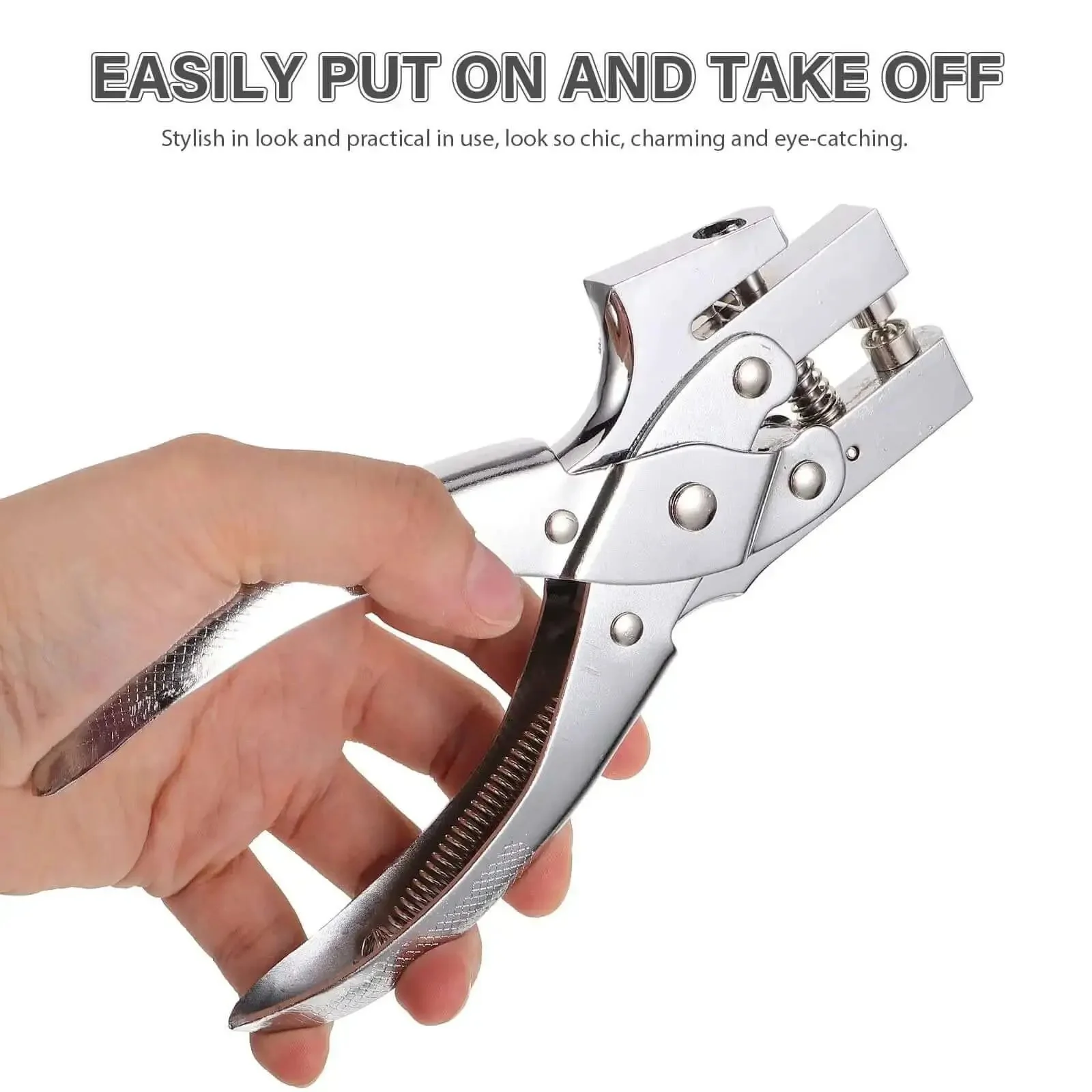 Heavy Duty Single Hole Punch Plier For Office And Crafting Handheld Paper Punch Tool For Cardstock Loose Leaf Sheets Badges And Small Desk Use Great For DIY Projects And Office Paperwork - Image 7