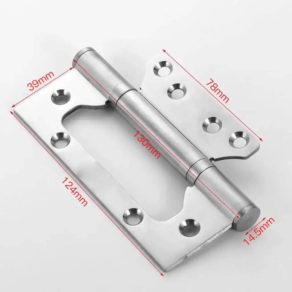 Heavy Duty Slot Free Hinges For Cabinets And Closets 4 Inch To 5 Inch Silent Thickened Stainless Steel Interior Door And Cabinet Hinges For Closet Shoe Cabinet Cupboard Built To Last Durable And Easy To Install - Image 8