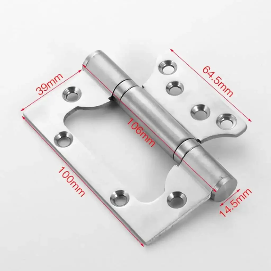 Heavy Duty Slot Free Hinges For Cabinets And Closets 4 Inch To 5 Inch Silent Thickened Stainless Steel Interior Door And Cabinet Hinges For Closet Shoe Cabinet Cupboard Built To Last Durable And Easy To Install - Image 9