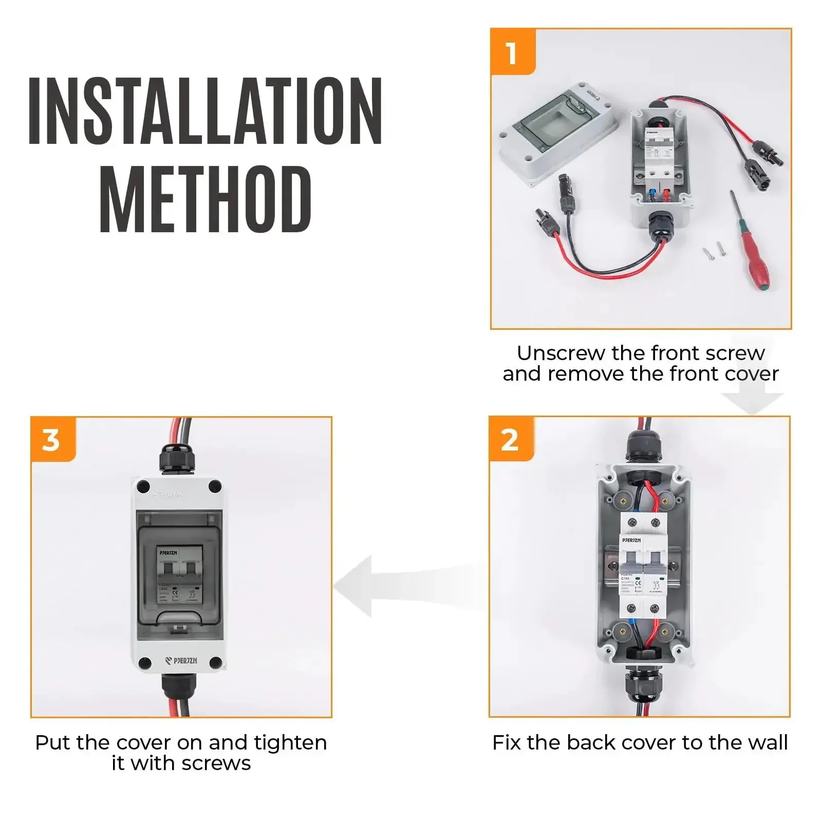 Heavy Duty Solar Panel Disconnect Switch For 1000V DC And AC 60A Outdoor PV Disconnect IP65 Rated Mini Circuit Breaker Easy Quick Install More Space Design Perfect For Solar Arrays And Battery Systems - Image 5