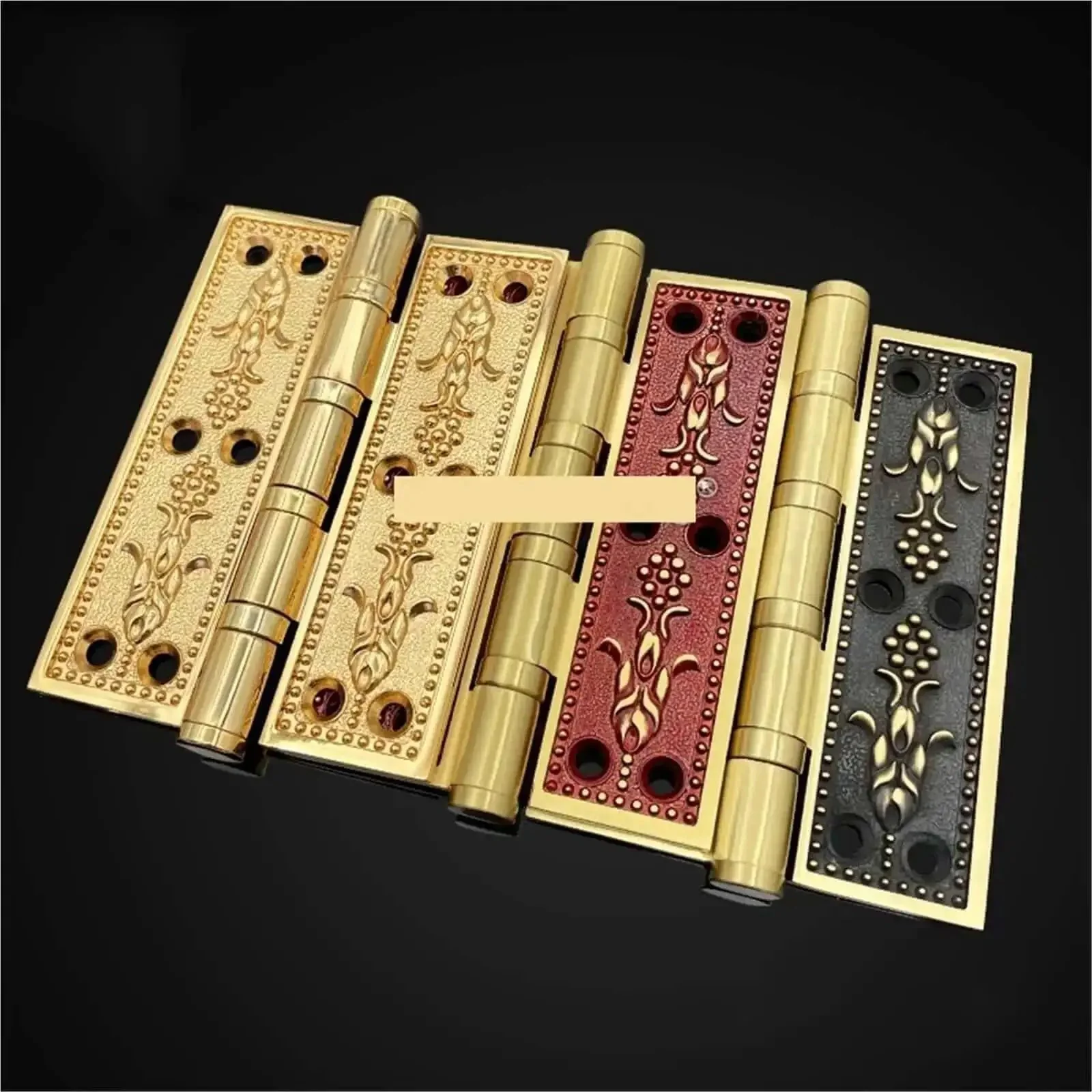 Heavy Duty Solid Brass Door Hinges 4 Inch Or 5 Inch Thick 4mm Wood Gate Bearing Silent With Screws Black Bronze Finish European Style Premium Hinges Built To Last For Interior And Exterior Doors - Image 2