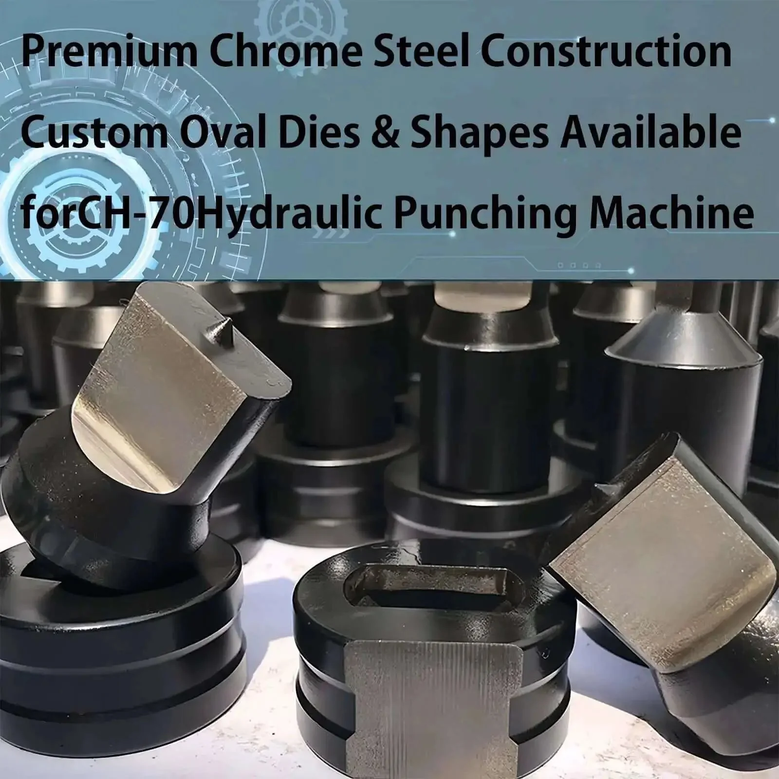 Heavy Duty Square Hole Punch Die Set For Hydraulic Punch Tools Durable Alloy Steel Dies 13 By 13mm Square Punches Compatible With Heavy Duty Metalworking Machines Ideal For Fabrication And Construction Projects - Image 6