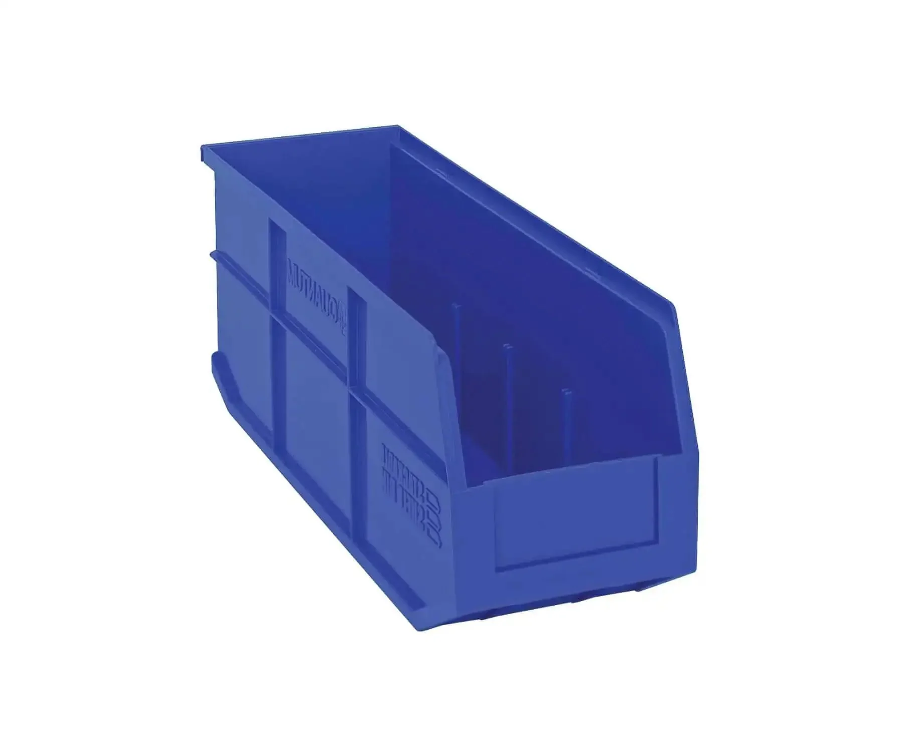 Heavy Duty Stackable Shelf Bins For Organization 18 In By 6 In By 7 In 6 Pack Built Tough From Polypropylene Waterproof And Rust Resistant With Raised Front Opening