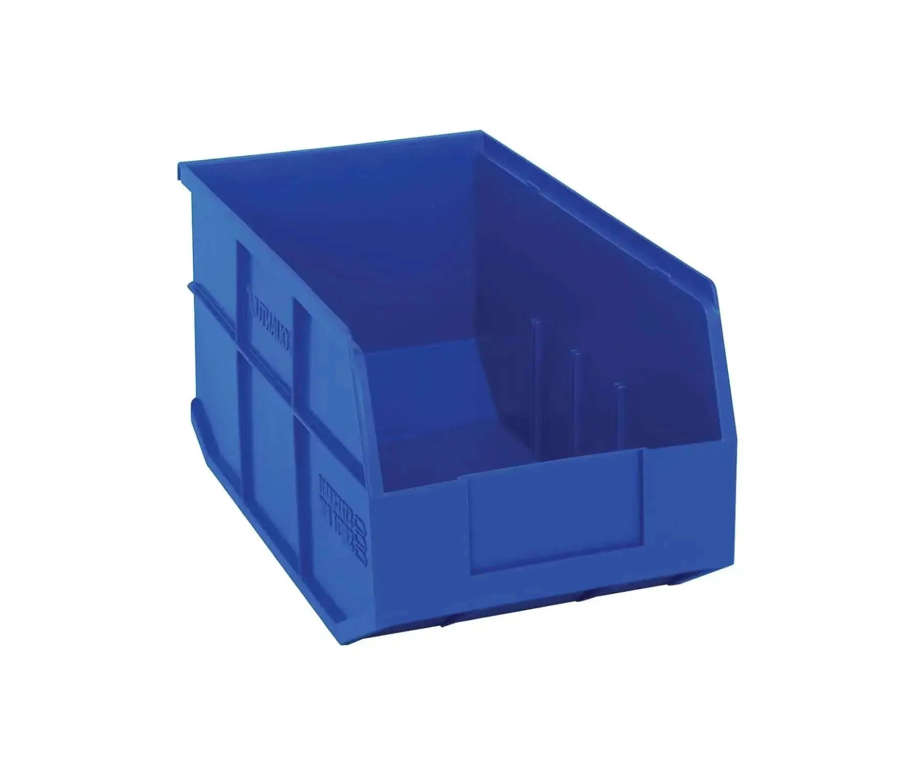Heavy Duty Stackable Shelf Bins Part Organizer 14 In Long 8.25 In Wide 7 In High 12 Pack Waterproof Rust Resistant Polypropylene Storage Bins For Tools Hardware And Small Parts