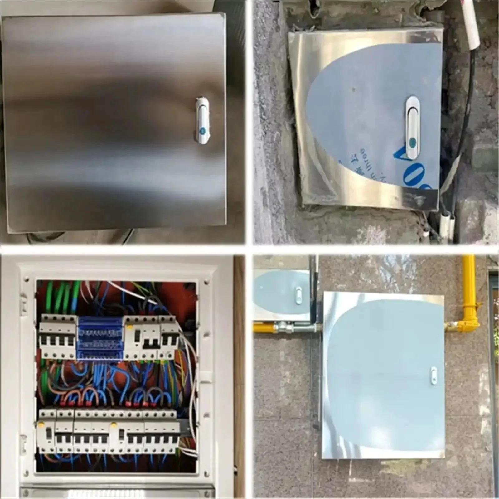 Heavy Duty Stainless Steel Electrical Enclosure Box With Hinged Cover For Indoor And Outdoor Use Junction Chest Electrical Panel Enclosure For Residential Wiring And Street Lighting Size 30X20X10 Inches 2mm Thick - Image 2