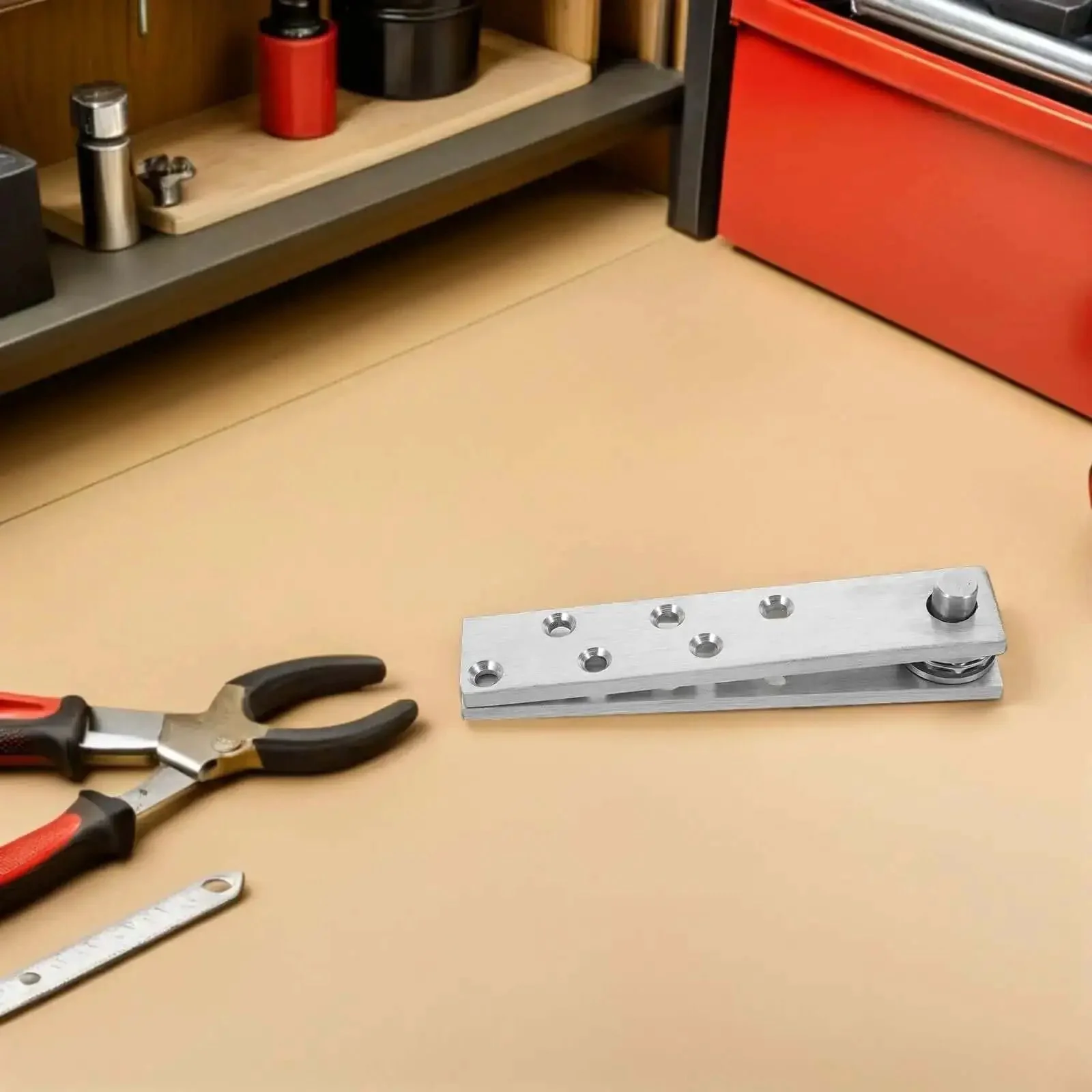 Heavy Duty Stainless Steel Hidden Door Hinge With 360 Degree Pivot For Secret Doors Invisible Concealed Hardware For Bookshelves And Cabinets Rust Resistant Easy Install - Image 4