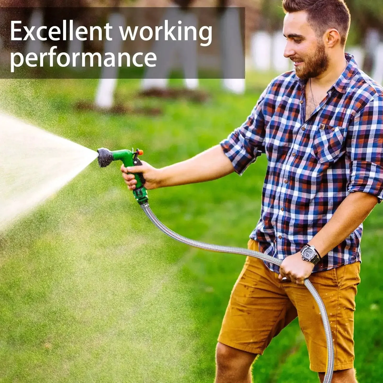 Heavy Duty Steel Wire Flexible PVC Vacuum Hose 1 Inch Inner Diameter 10 Ft With Fasteners Reinforced Clear Tubing For Pond Marine Bilge Pump Garden Pool Vacuum Suction High Pressure Hose - Image 6